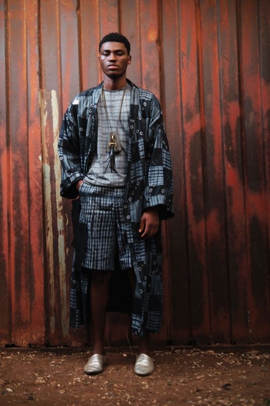 Patched Tie-Dye Shirt Kimono