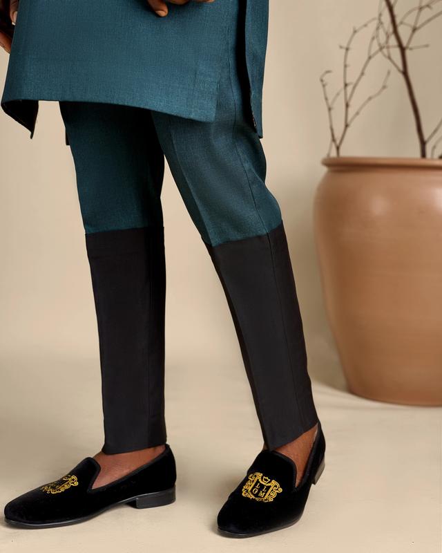 Bottle Green Kaftan Trousers