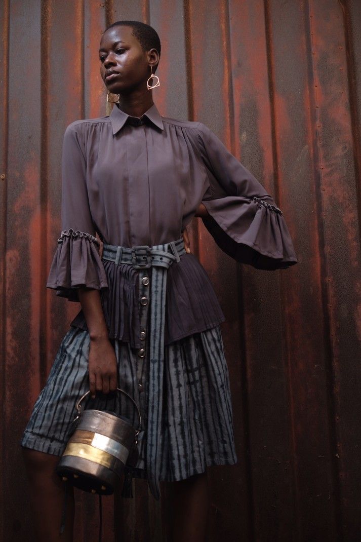 Quarter Bell Sleeve Shirt&nbsp;