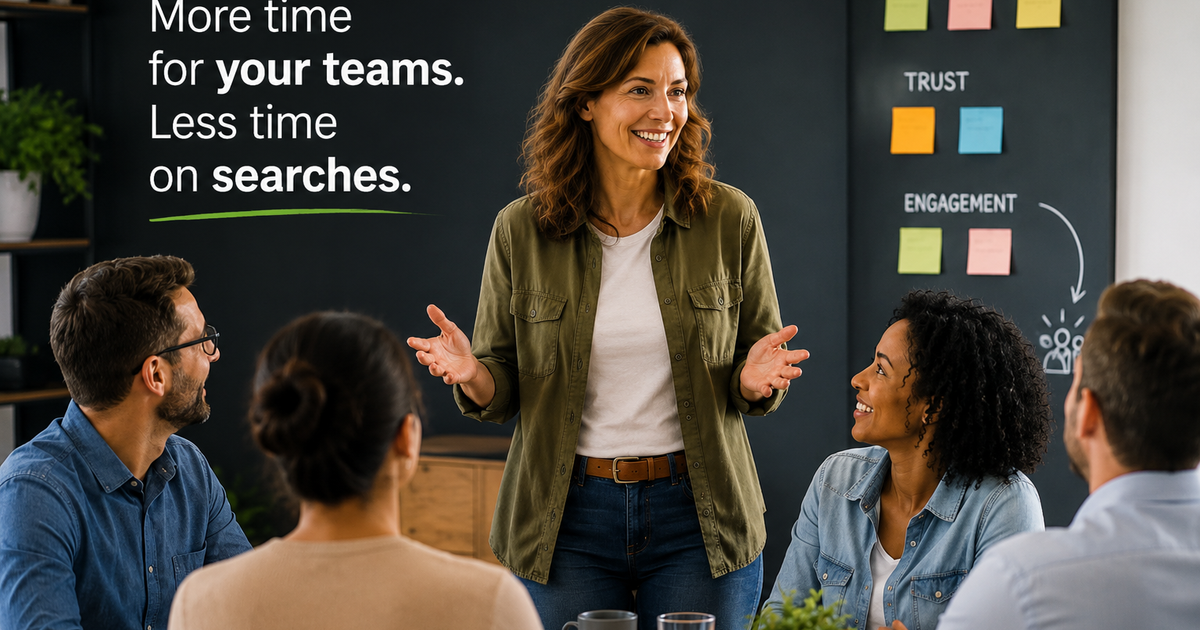 Manager facilitating a corporate team building activity to improve employee engagement, collaboration, and company culture.