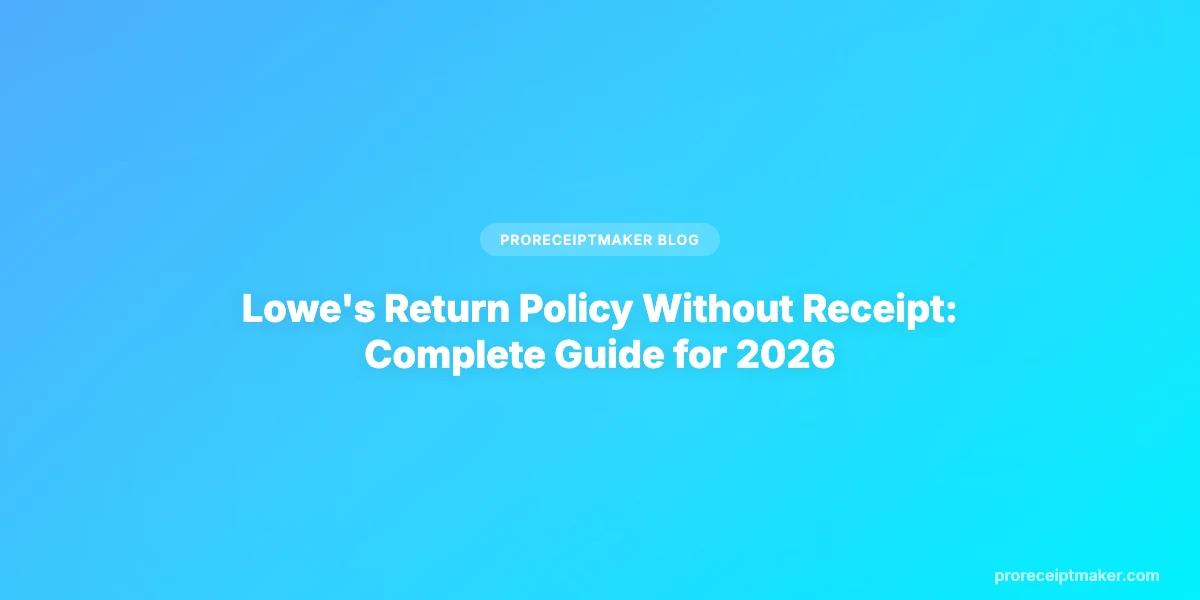 Lowe's Return Policy Without Receipt: Complete Guide for 2026