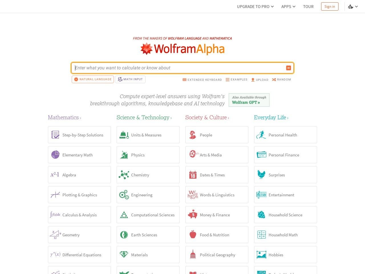 Image for WolframAlpha