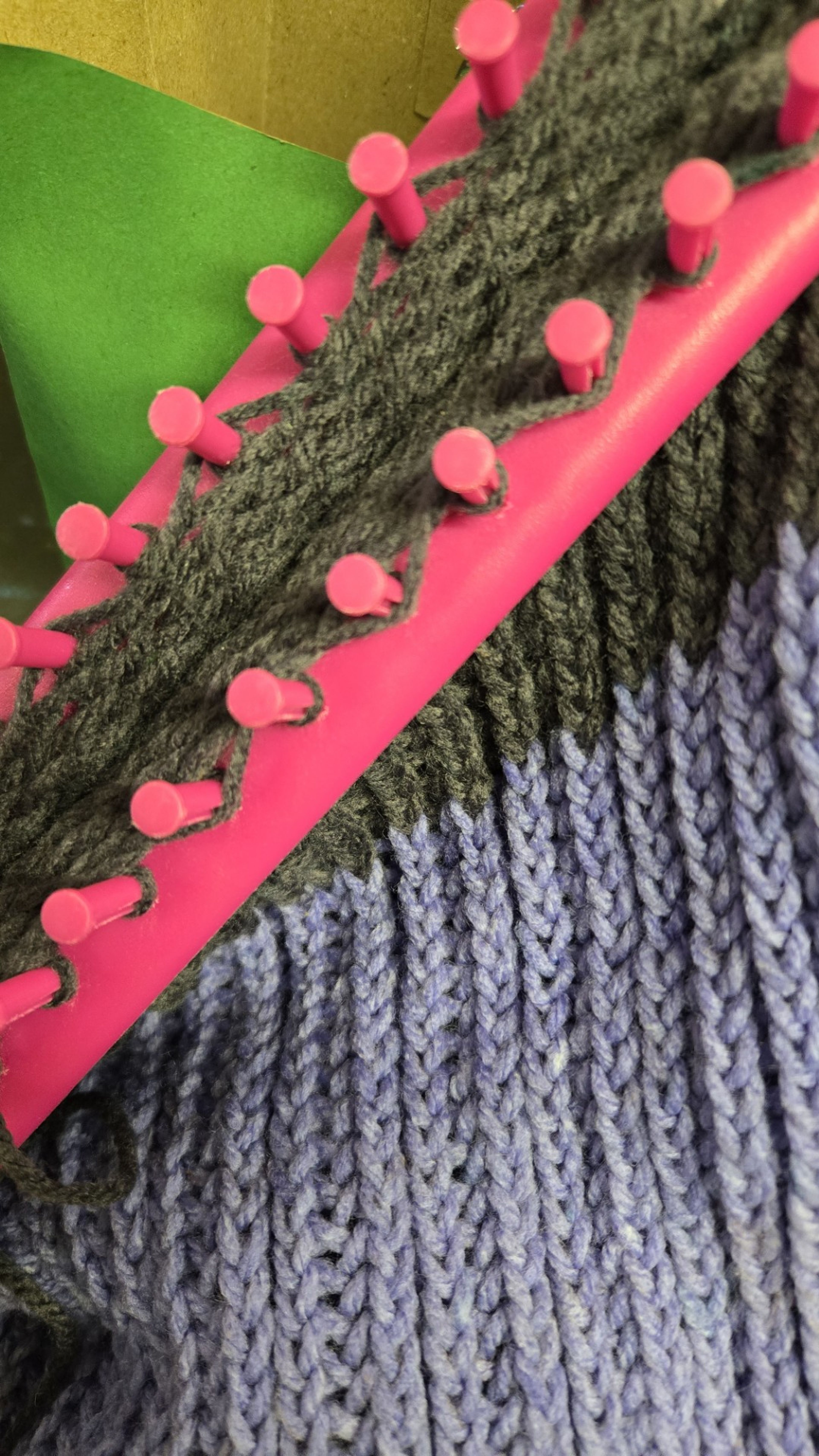 Close up image of knitting