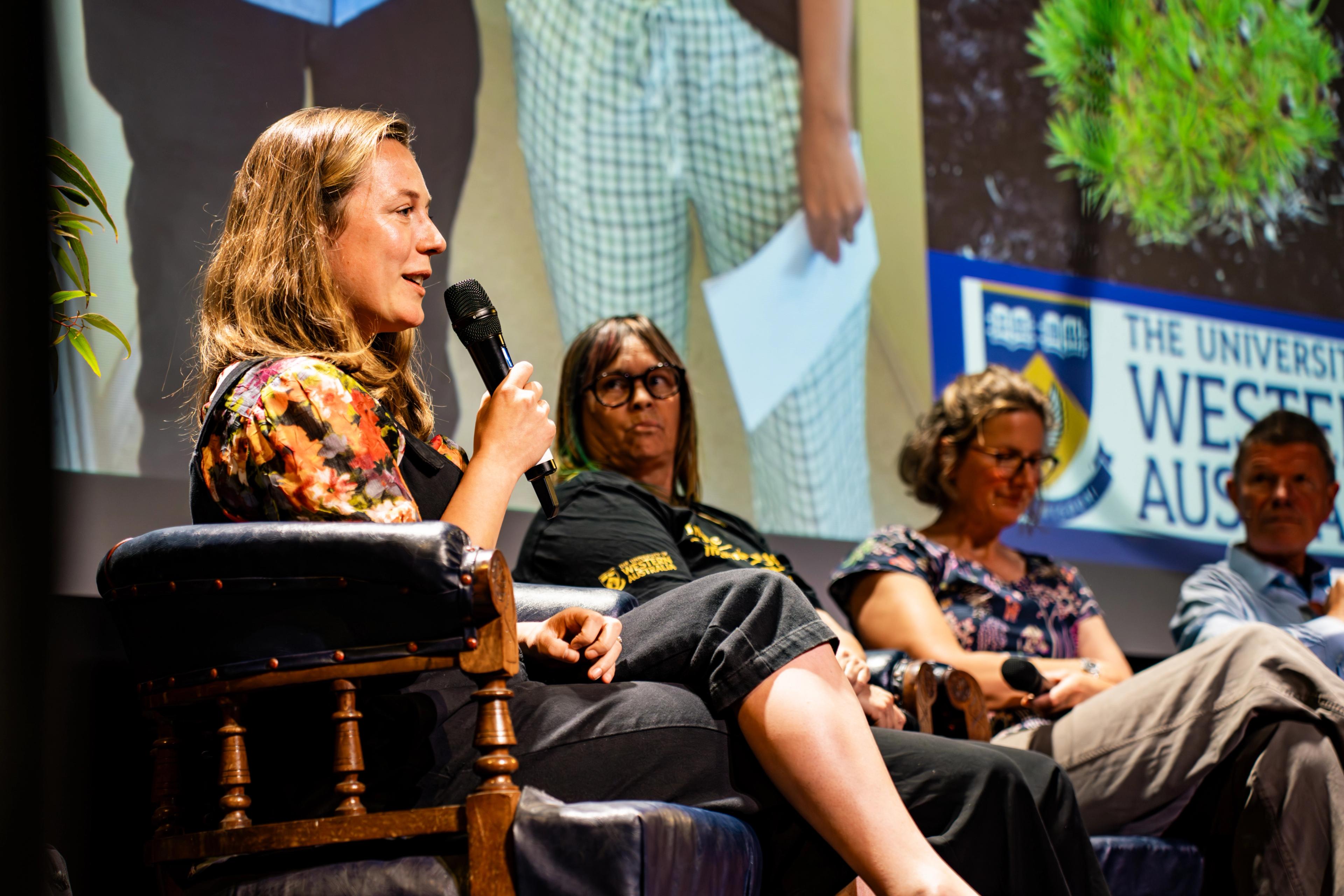 A panel discussion, image by Annie Leitch