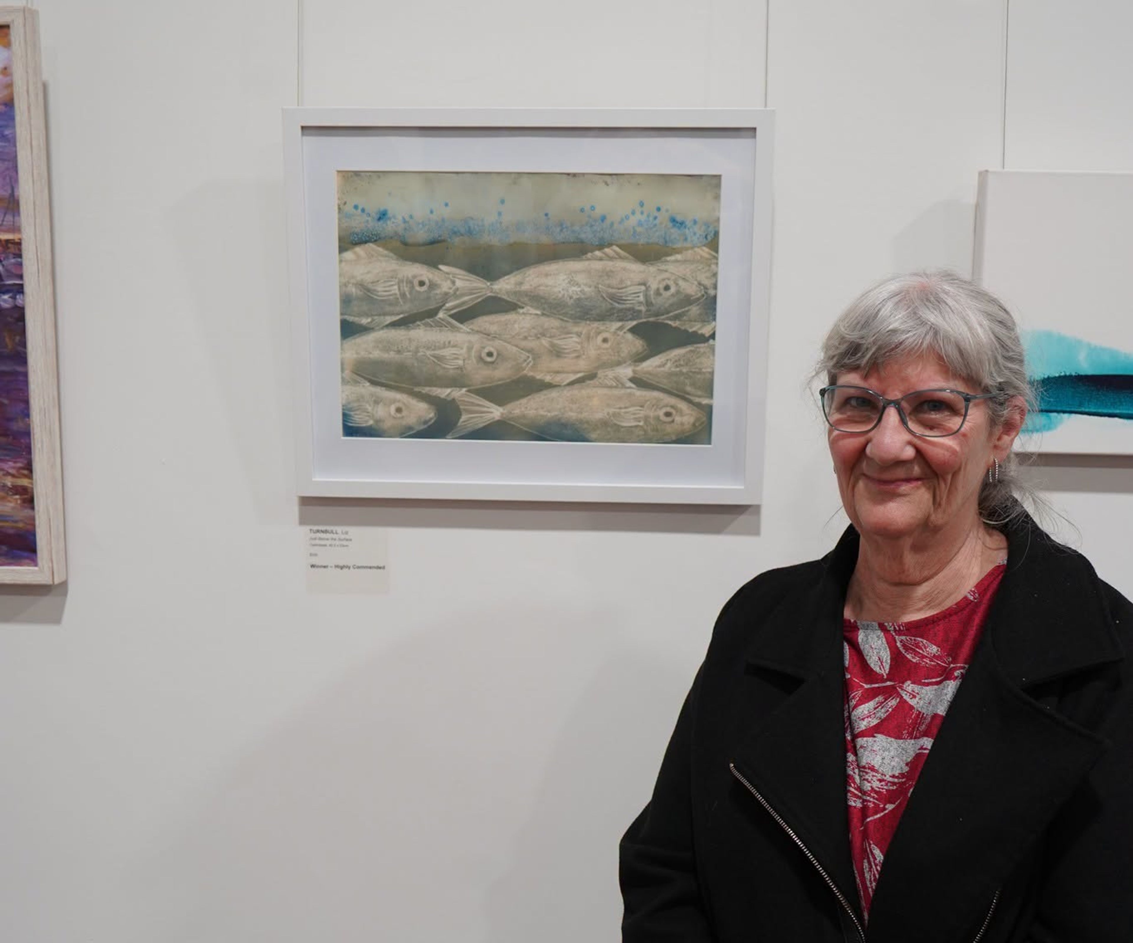 Highly commended honours were awarded to Liz Turnbull for Just Below the Surface