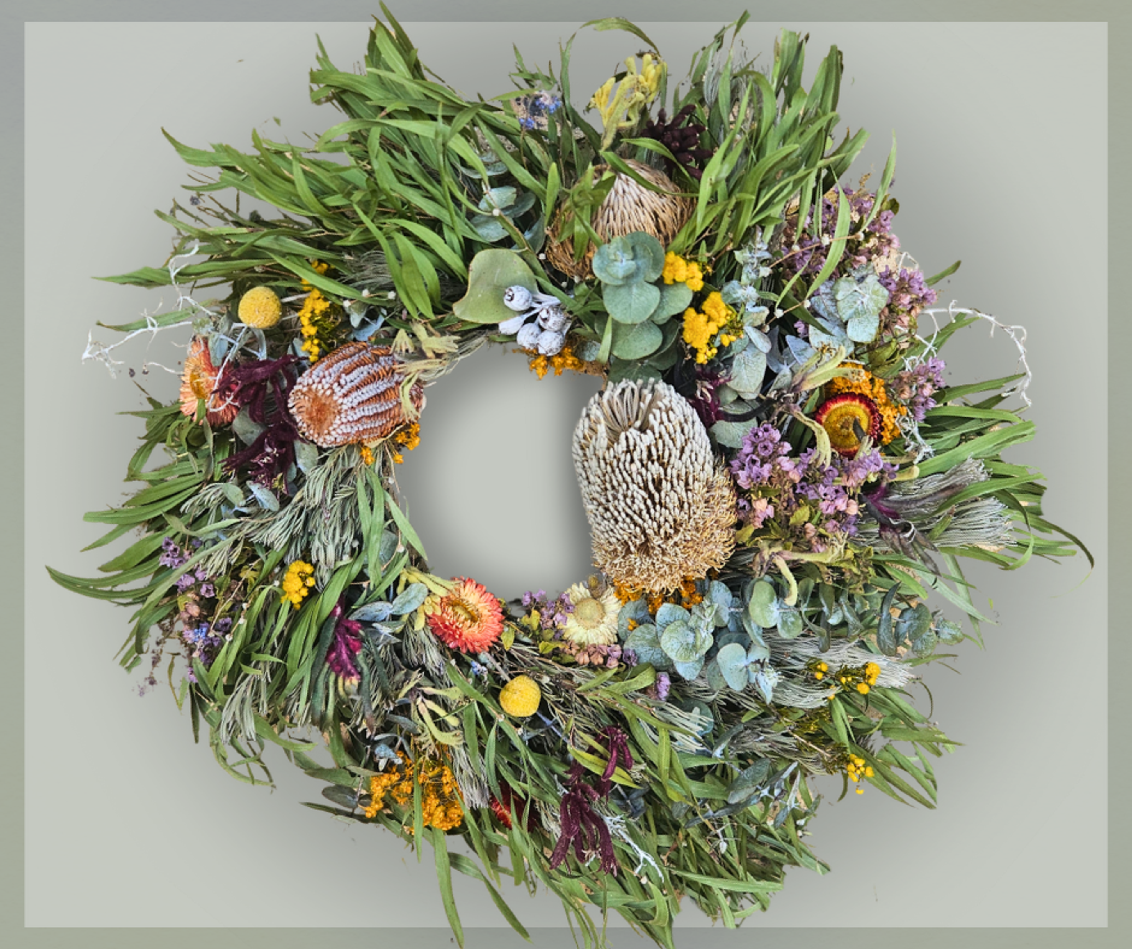 A botanical wreath