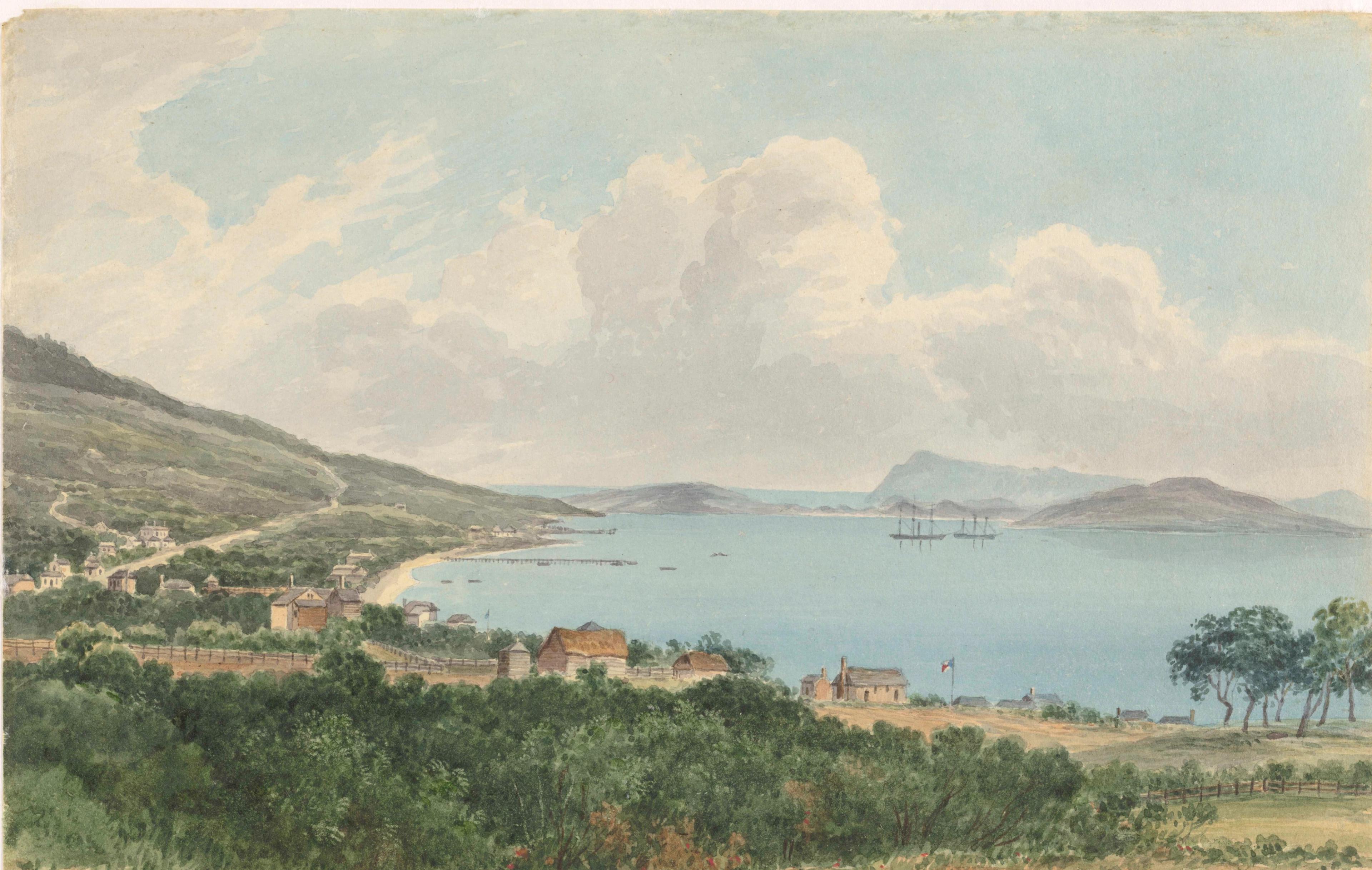 A historic painting of Albany