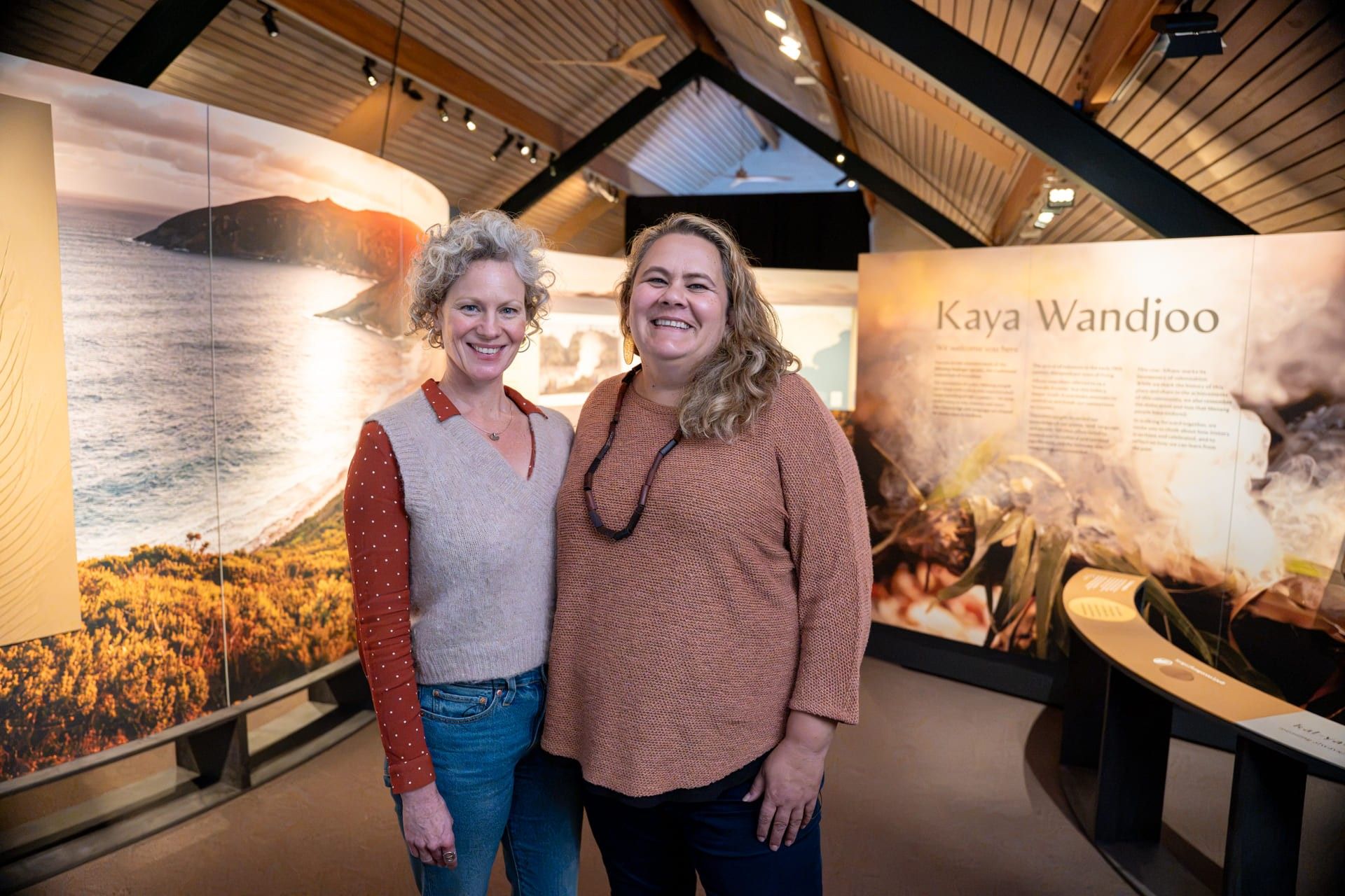 Shona Coyne and Tiffany Shellam, historians and curators of Kalyagul: Connections to Menang Country exhibition
