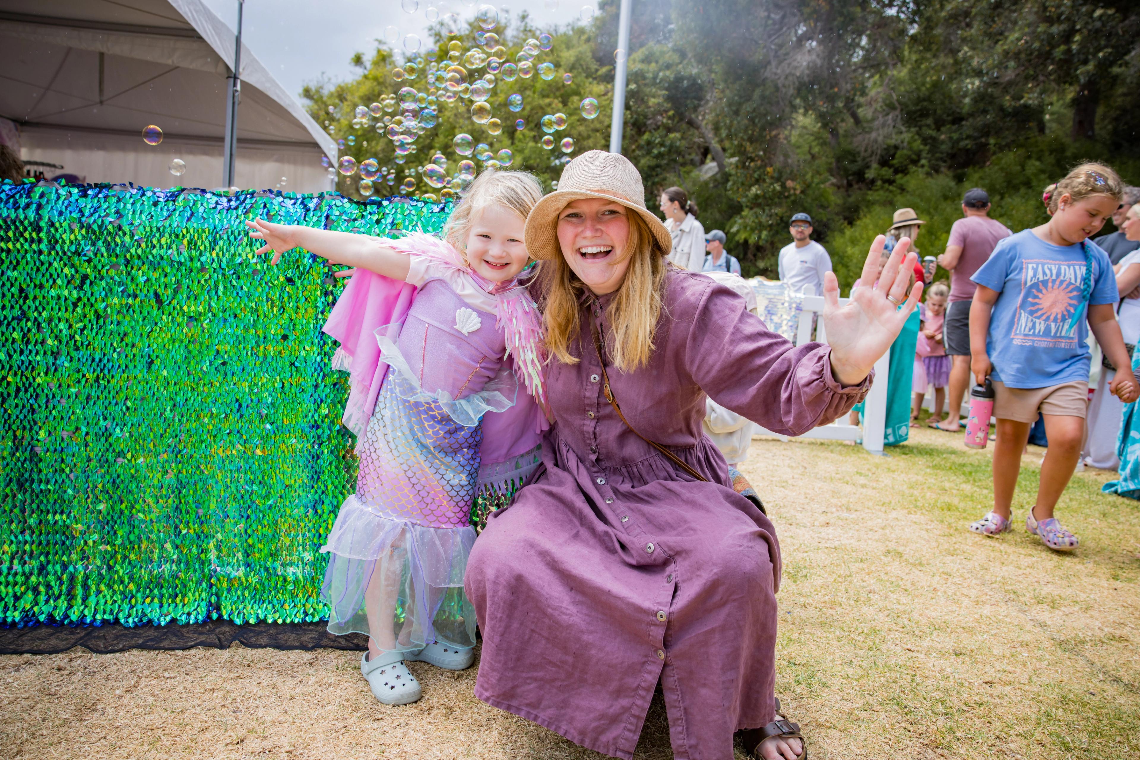 Mother and Daughter at festival