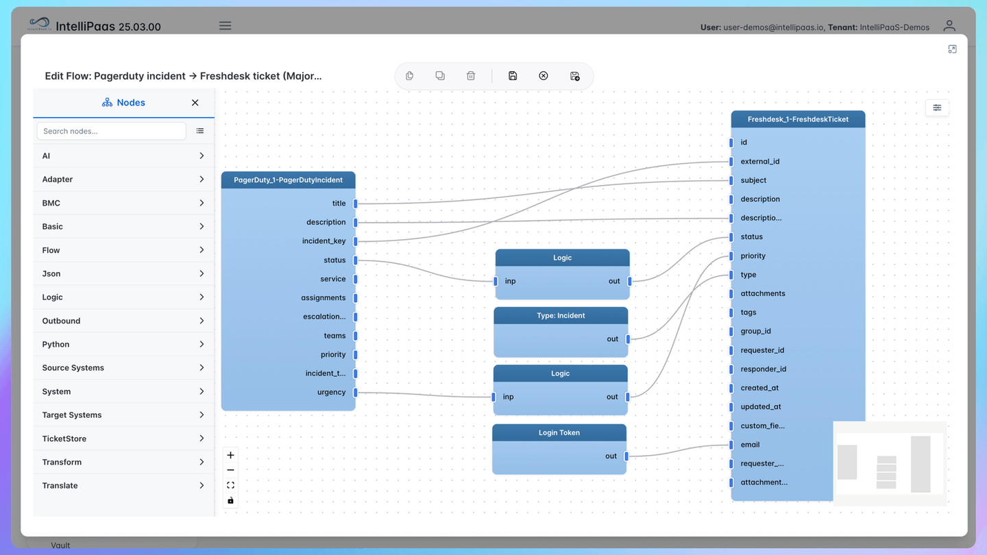 Seamless Security Response: PagerDuty to Freshdesk Automation with IntelliPaaS