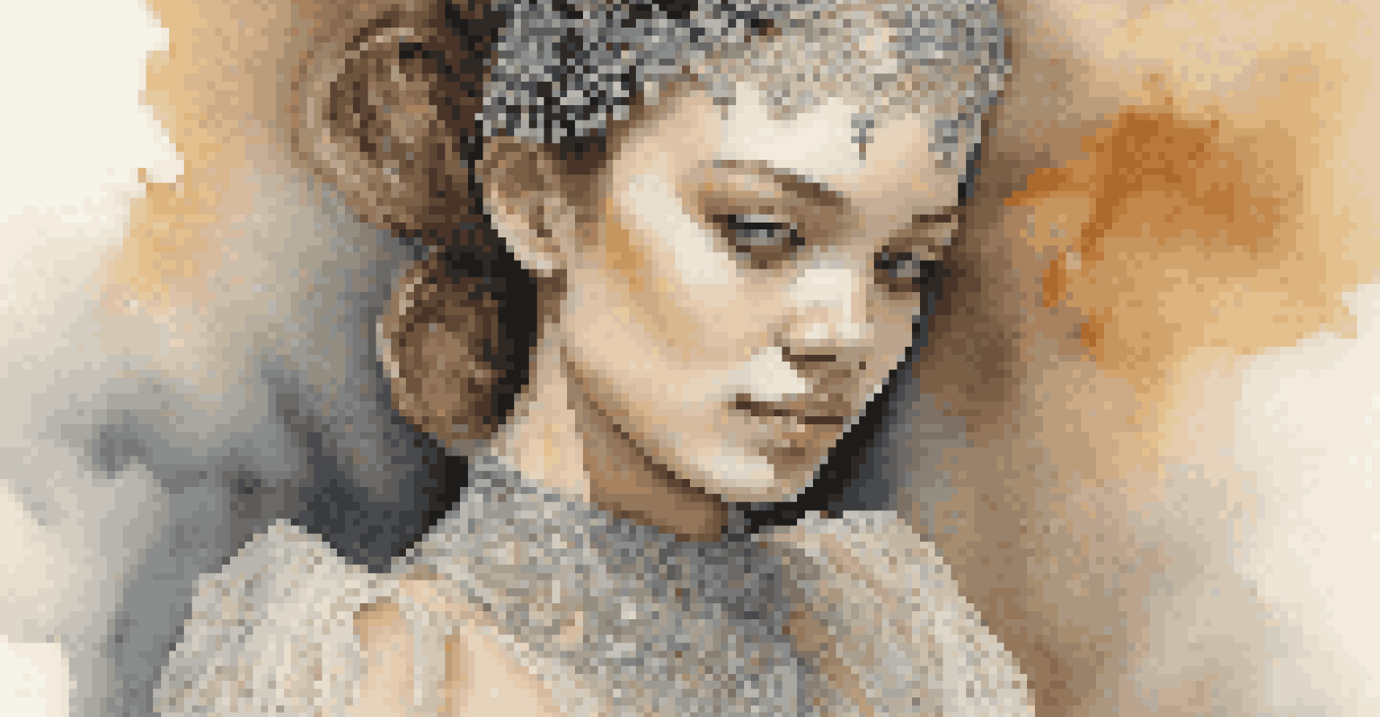 A close-up of a young dancer wearing an elegant costume made from sustainable materials, showcasing intricate details and a confident expression.