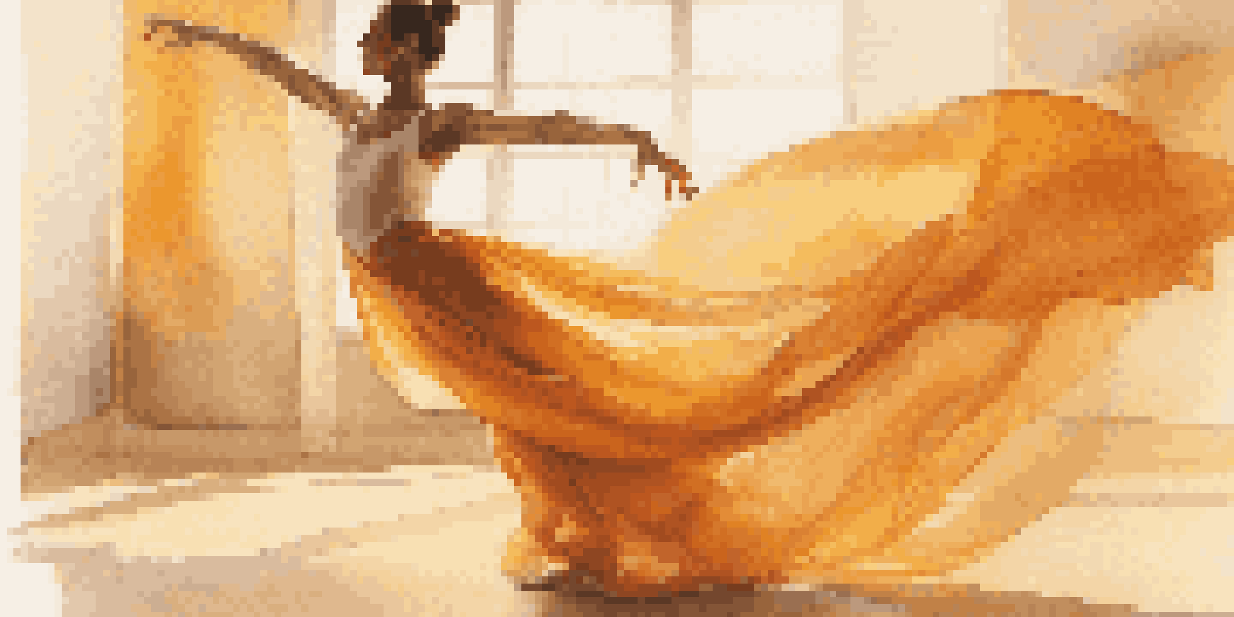 A joyful dancer in a sunlit studio, captured mid-movement with flowing fabric around them.