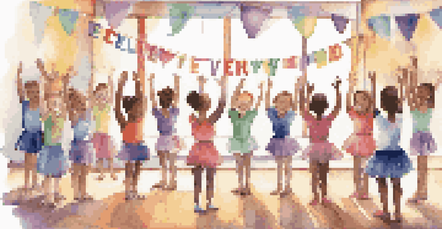 Young dancers celebrating each other's achievements in a cozy and supportive environment.