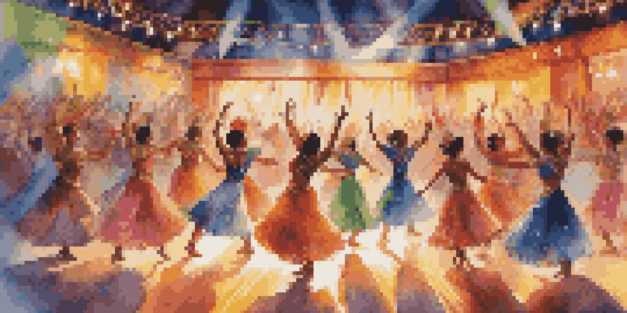 A lively scene of a dance competition with diverse dancers showcasing various styles on stage, surrounded by colorful lights and an engaging audience.