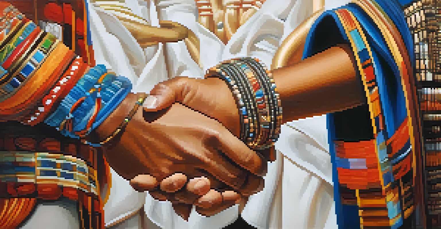 A close-up of a young person's hand holding an older person's hand in a dance pose, symbolizing intergenerational connection.