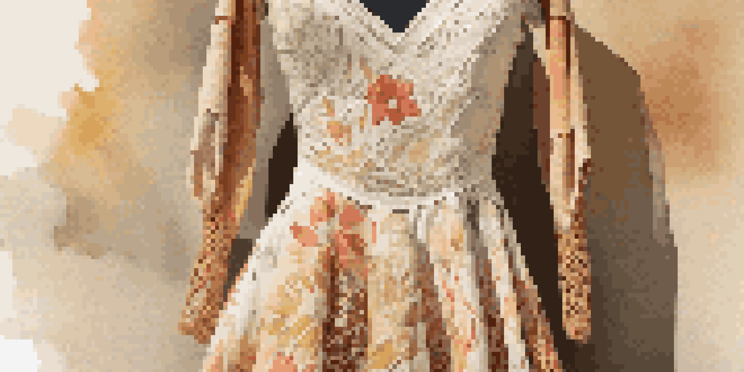 A dance costume made from organic cotton with floral patterns, displayed in a sunlit studio with eco-friendly materials.