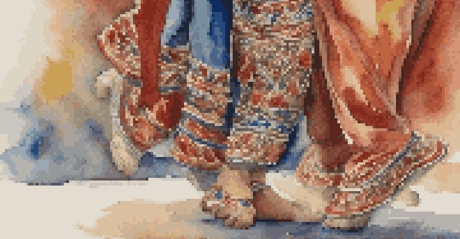 An up-close view of a dancer's colorful traditional costume with detailed embroidery, capturing the essence of folk dance.