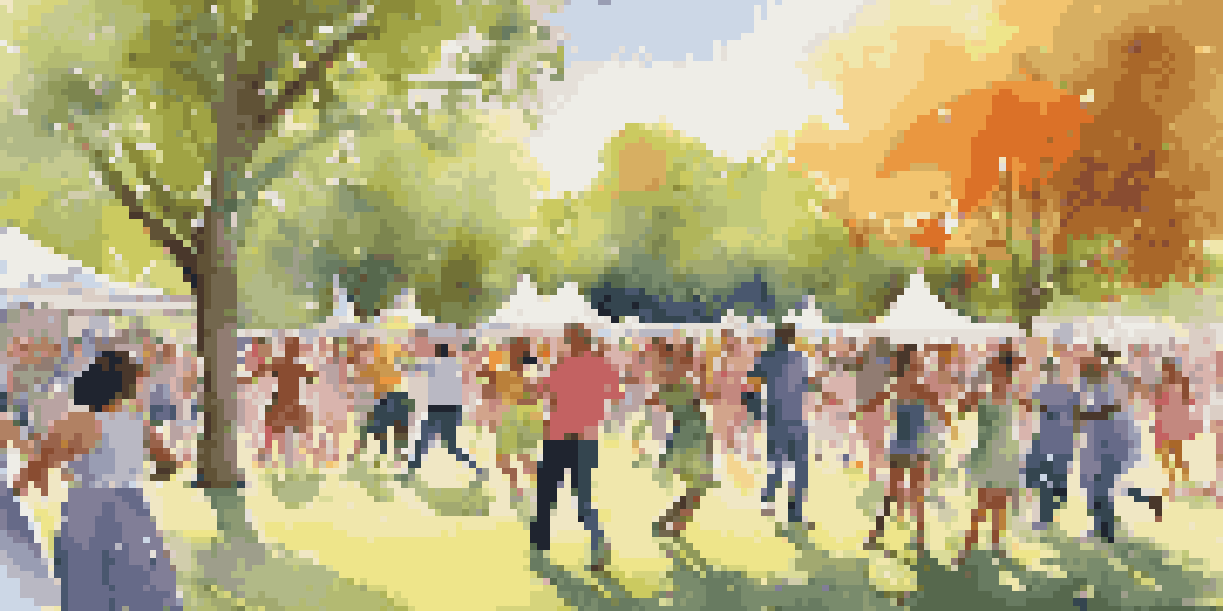 A lively outdoor dance event in a park with diverse dancers and an enthusiastic audience under sunny skies.