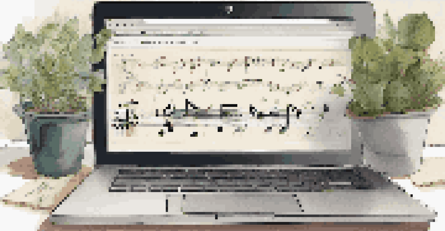 A laptop screen showing a digital dance notation software interface with notations and video playback.