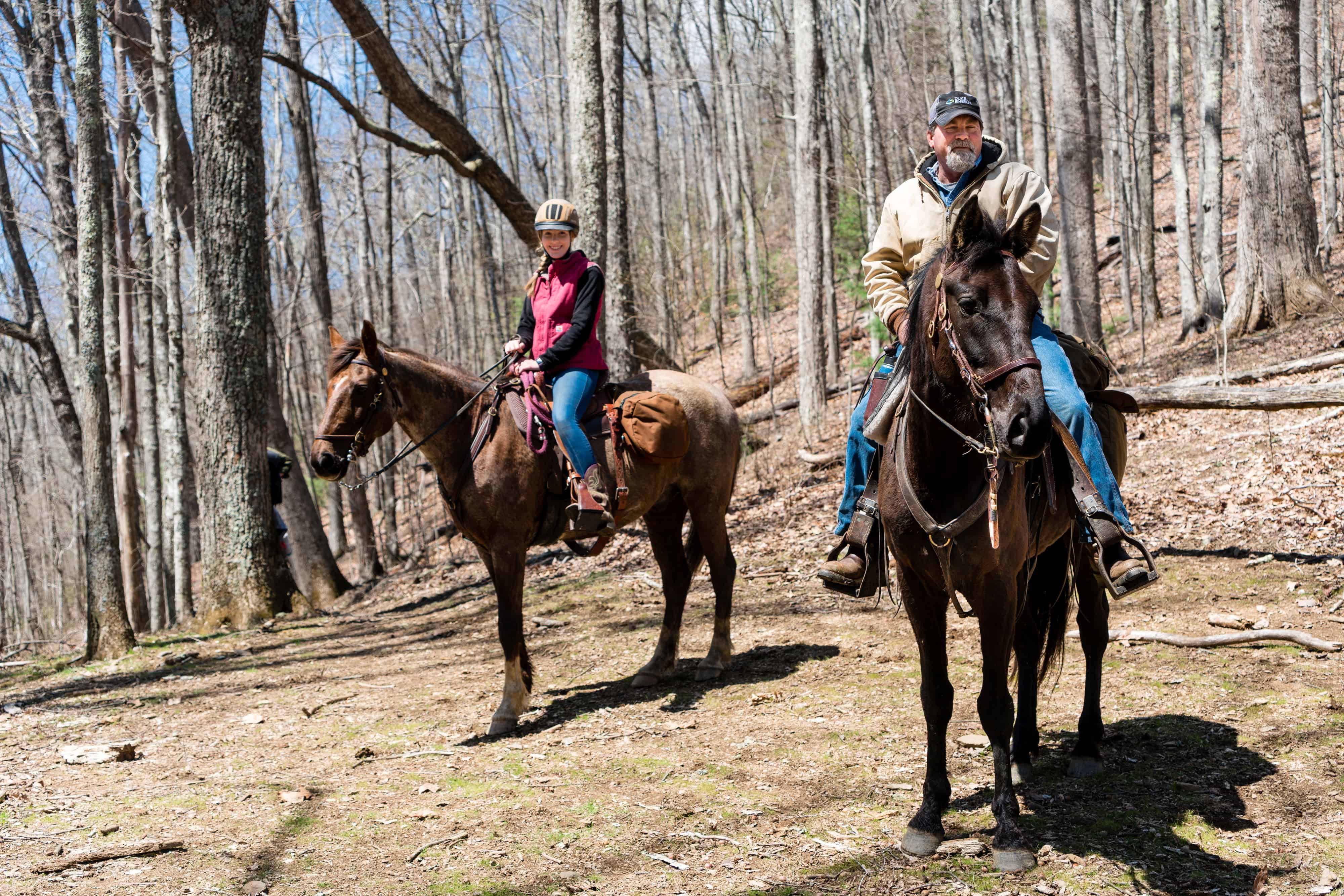 Horseback riders on Little Cataloochee Trail