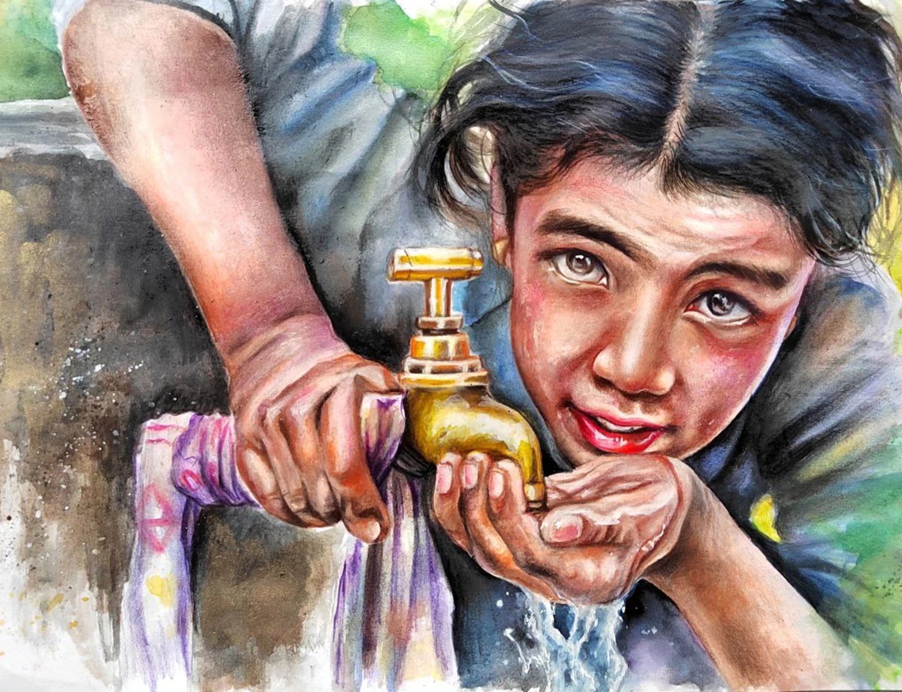 Traditional craftsman concentrating on his work