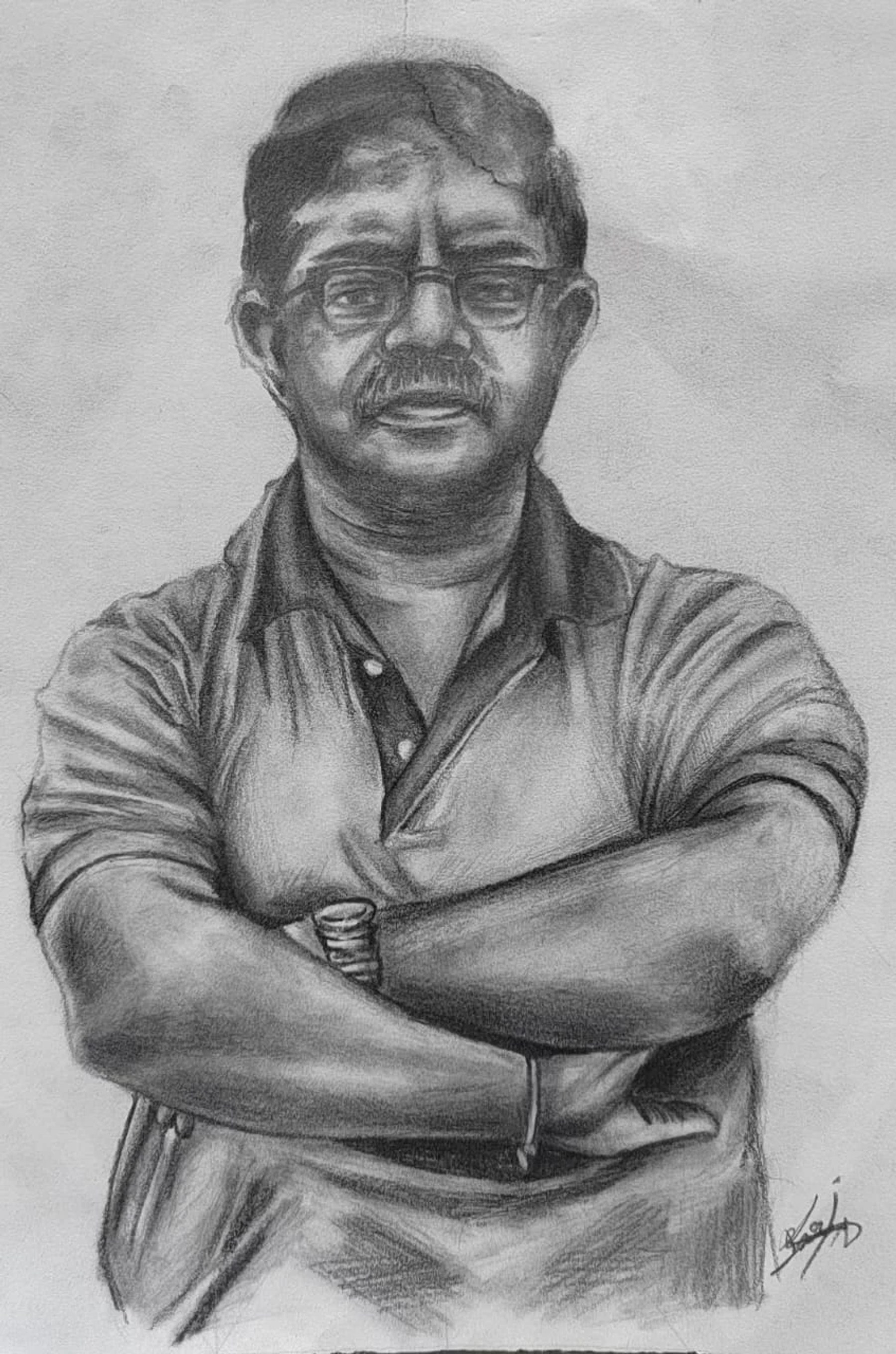 Anonymous hand-drawn portrait commission 06