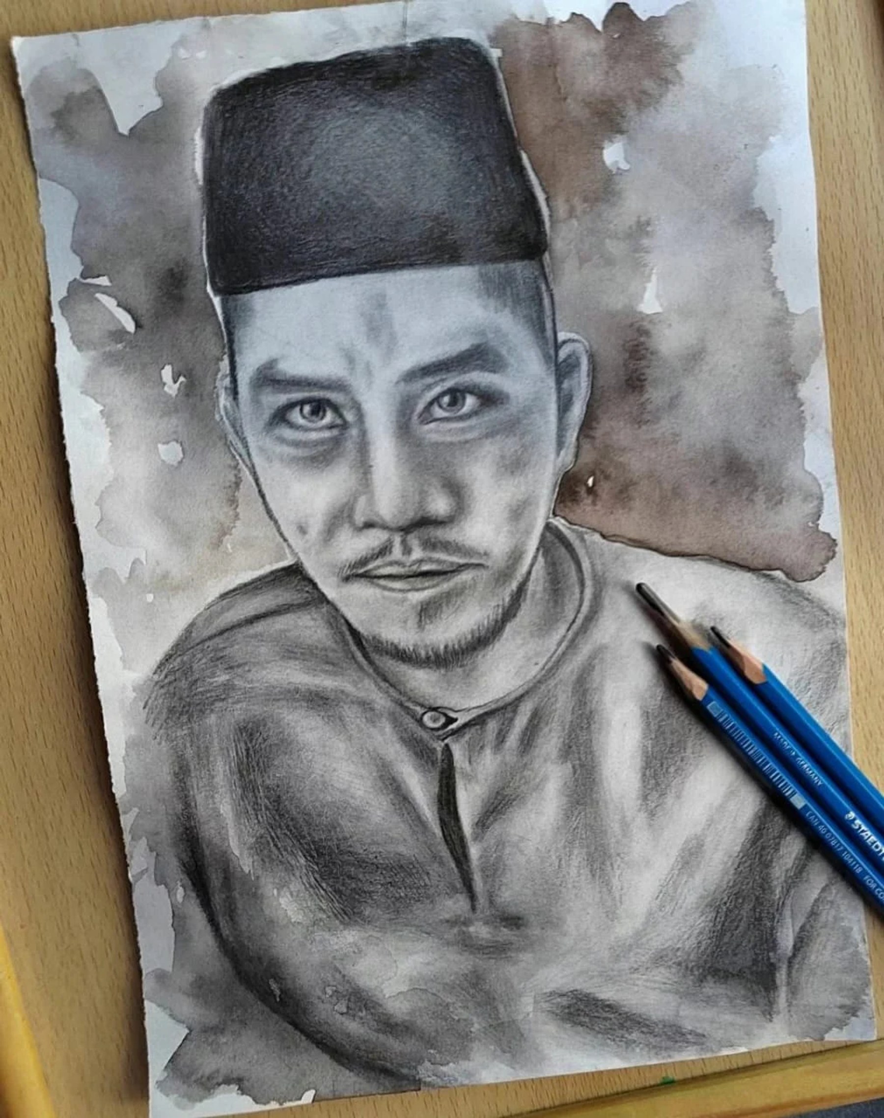 Anonymous hand-drawn portrait commission 10