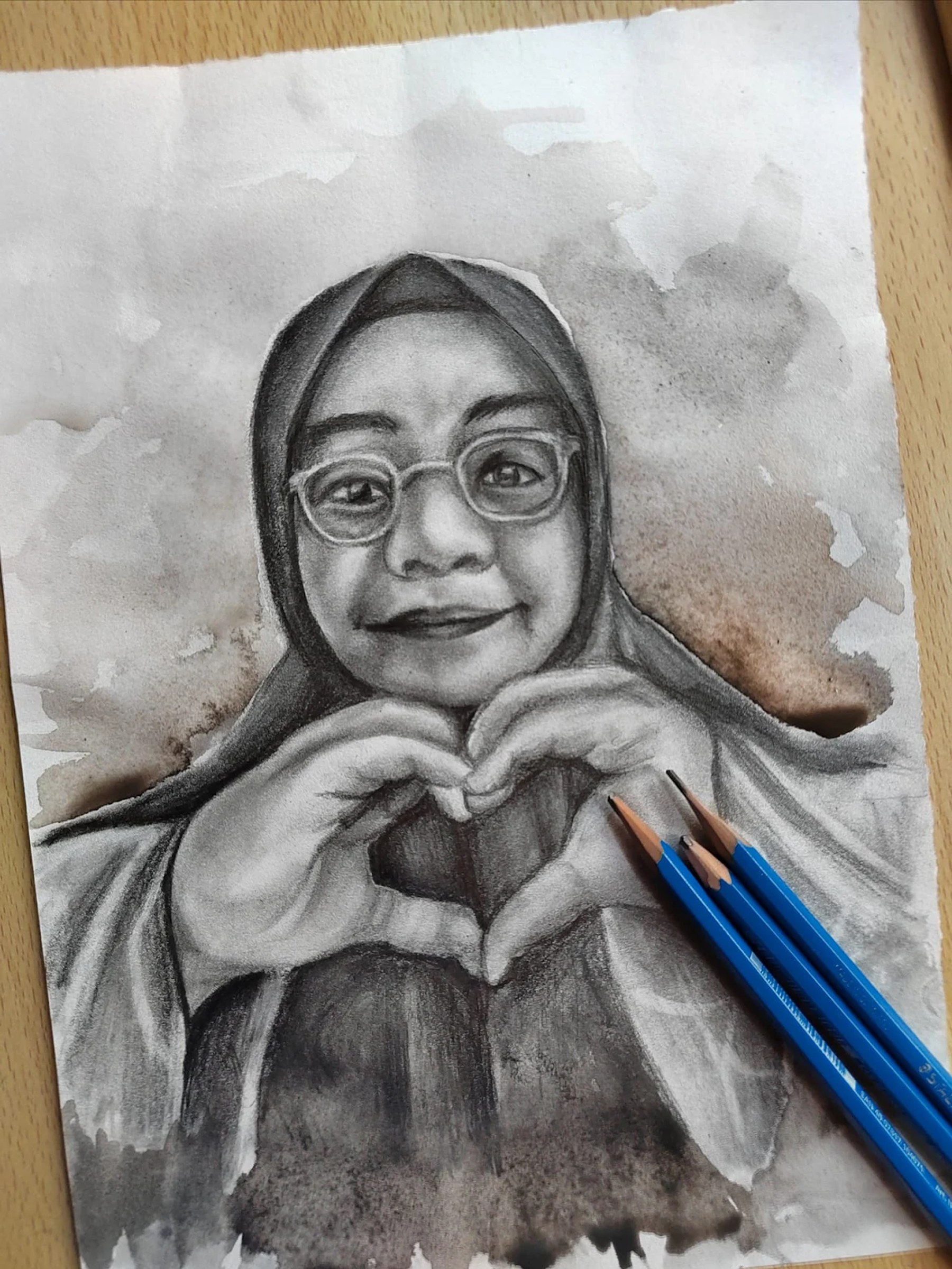 Anonymous hand-drawn portrait commission 05
