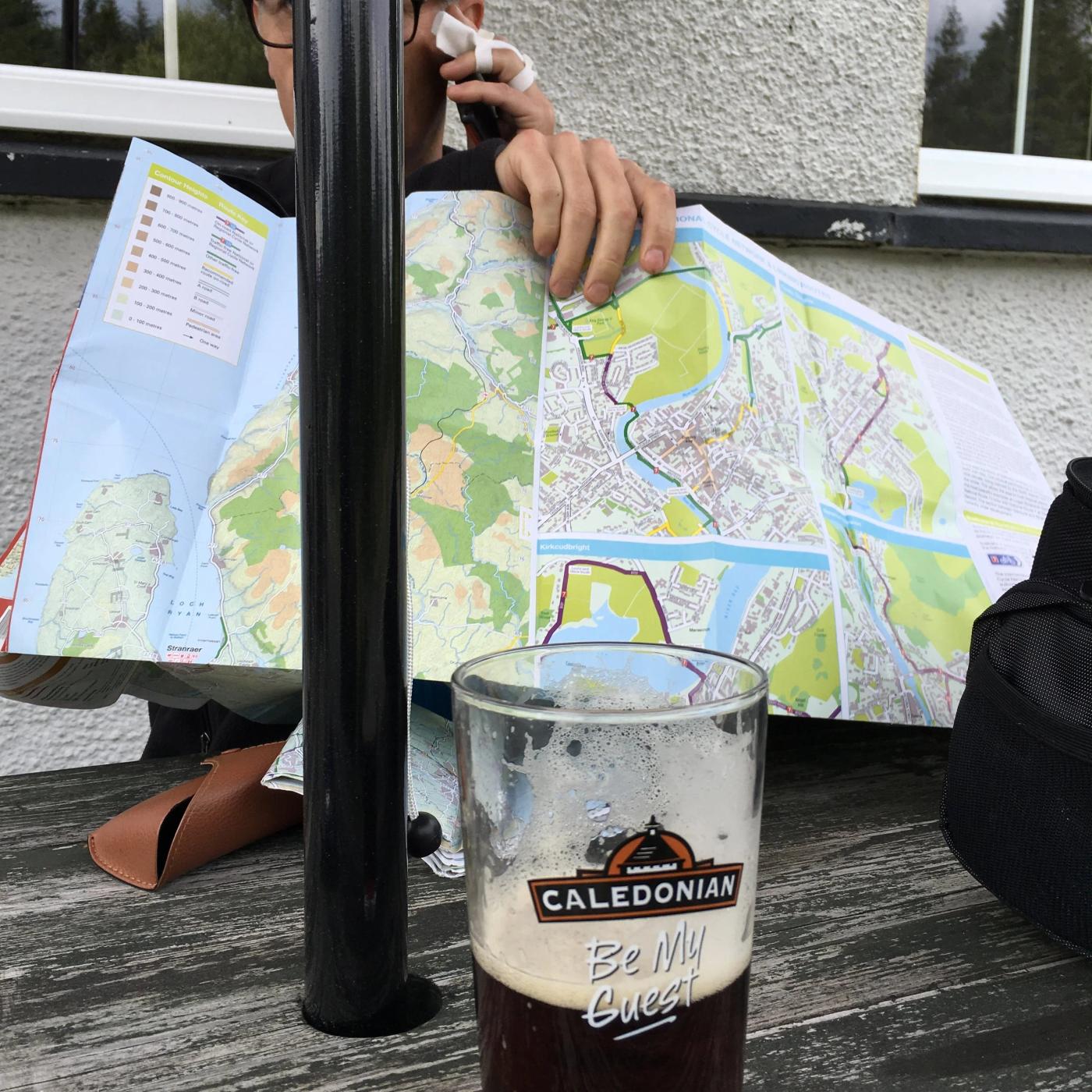 Skottland på tvers, langs eller kryss.