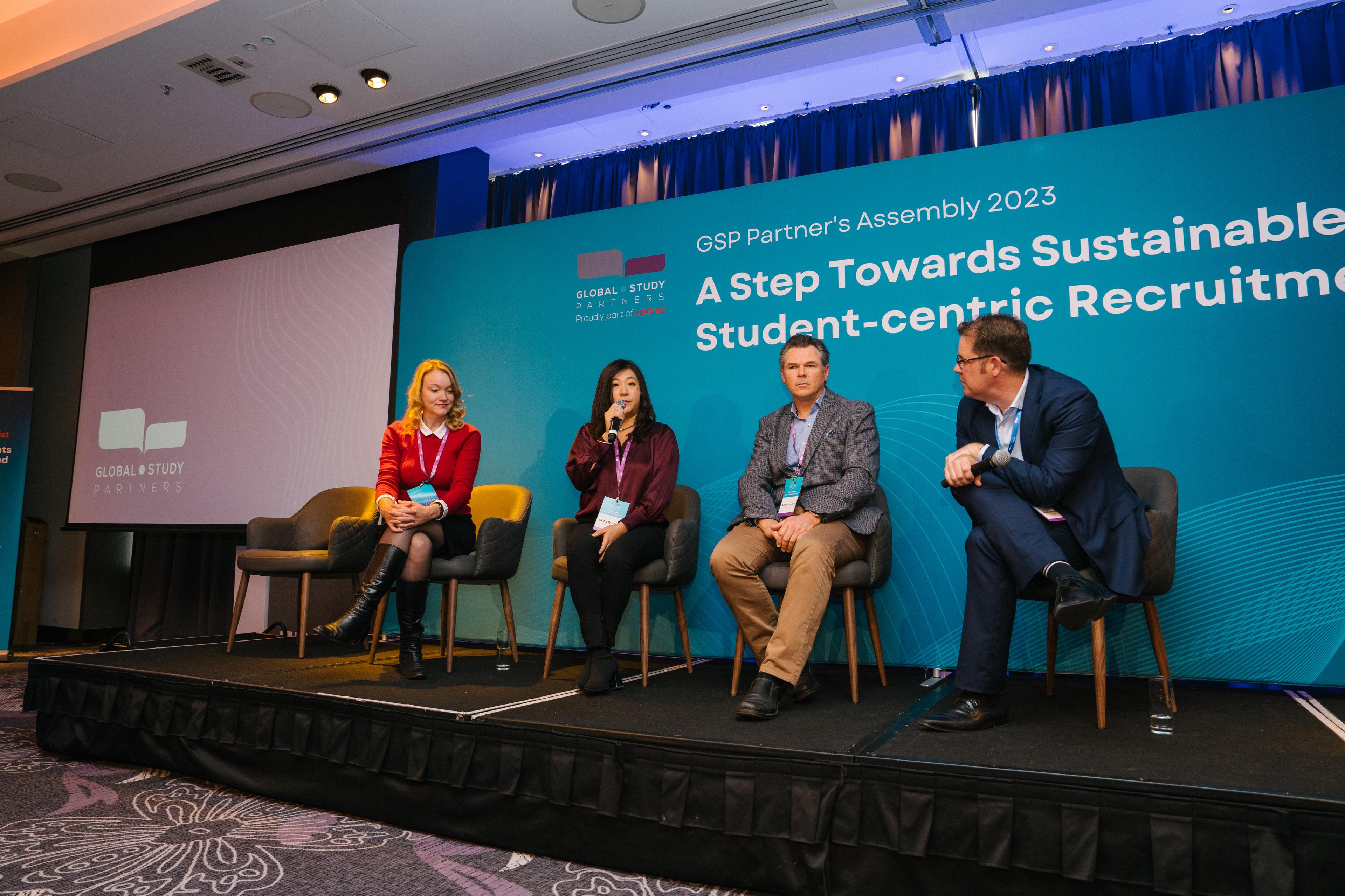 Global Study Partners panel at an event