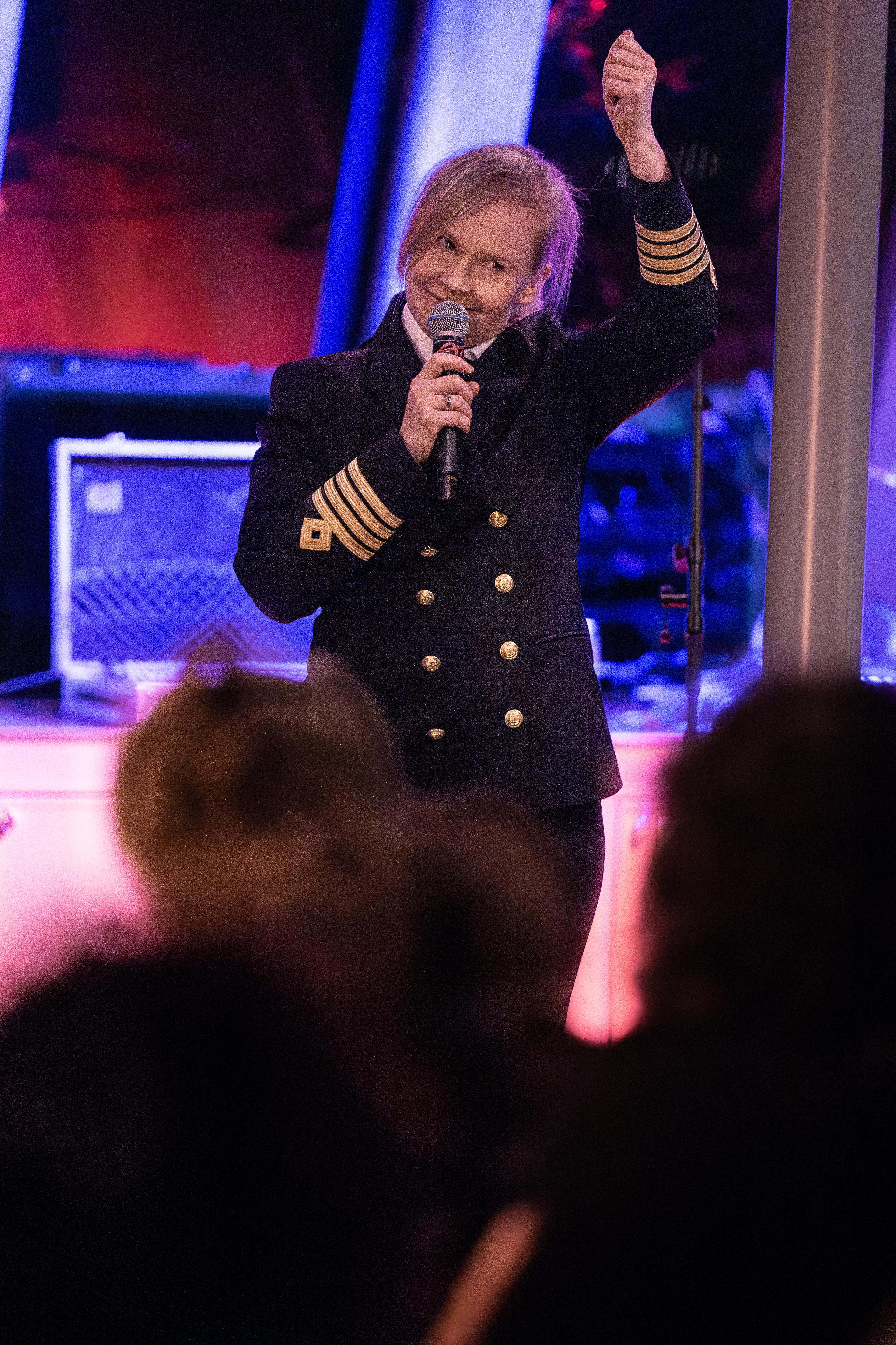 Captain ringing in the new year