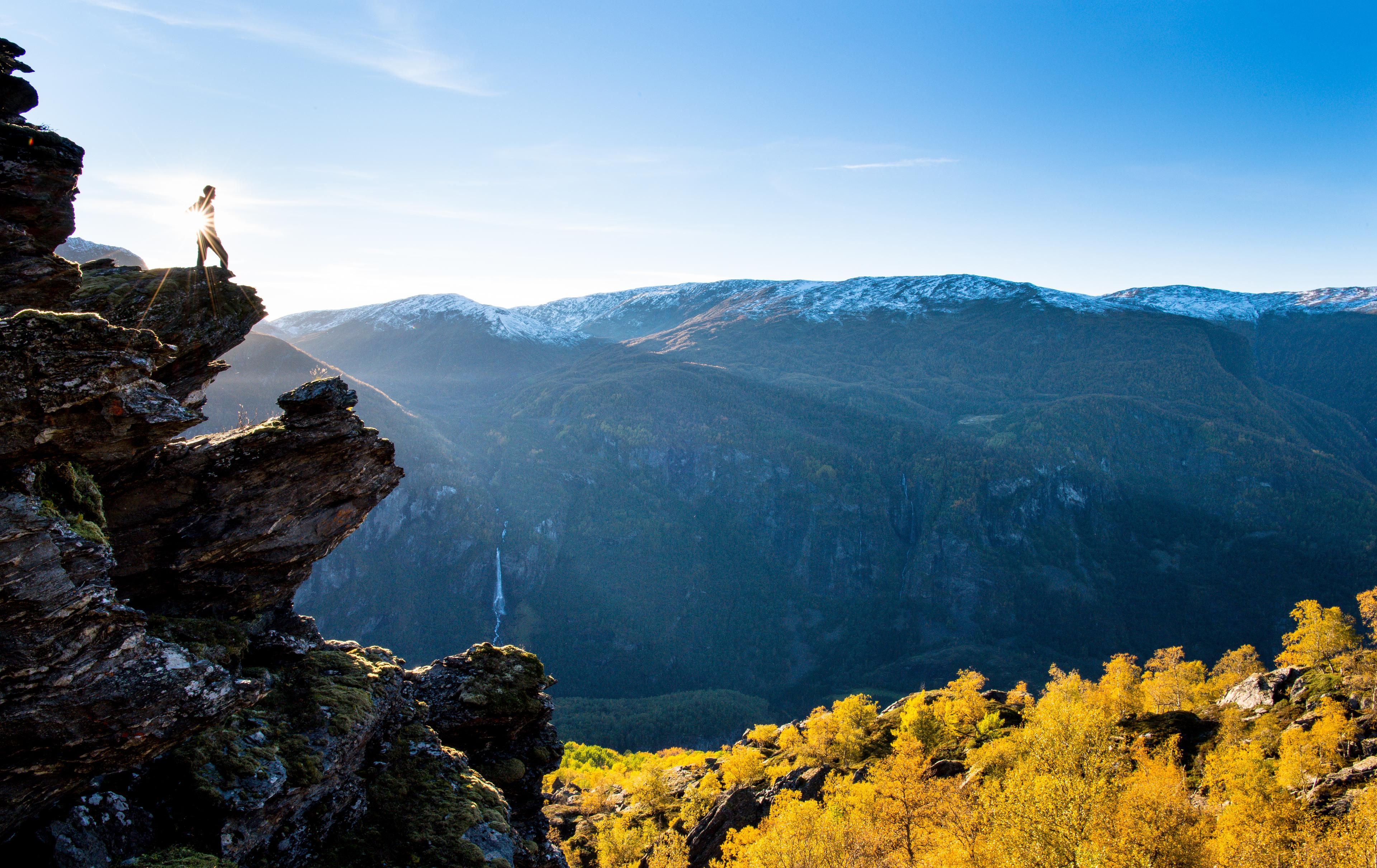 Hiking in flåm valley