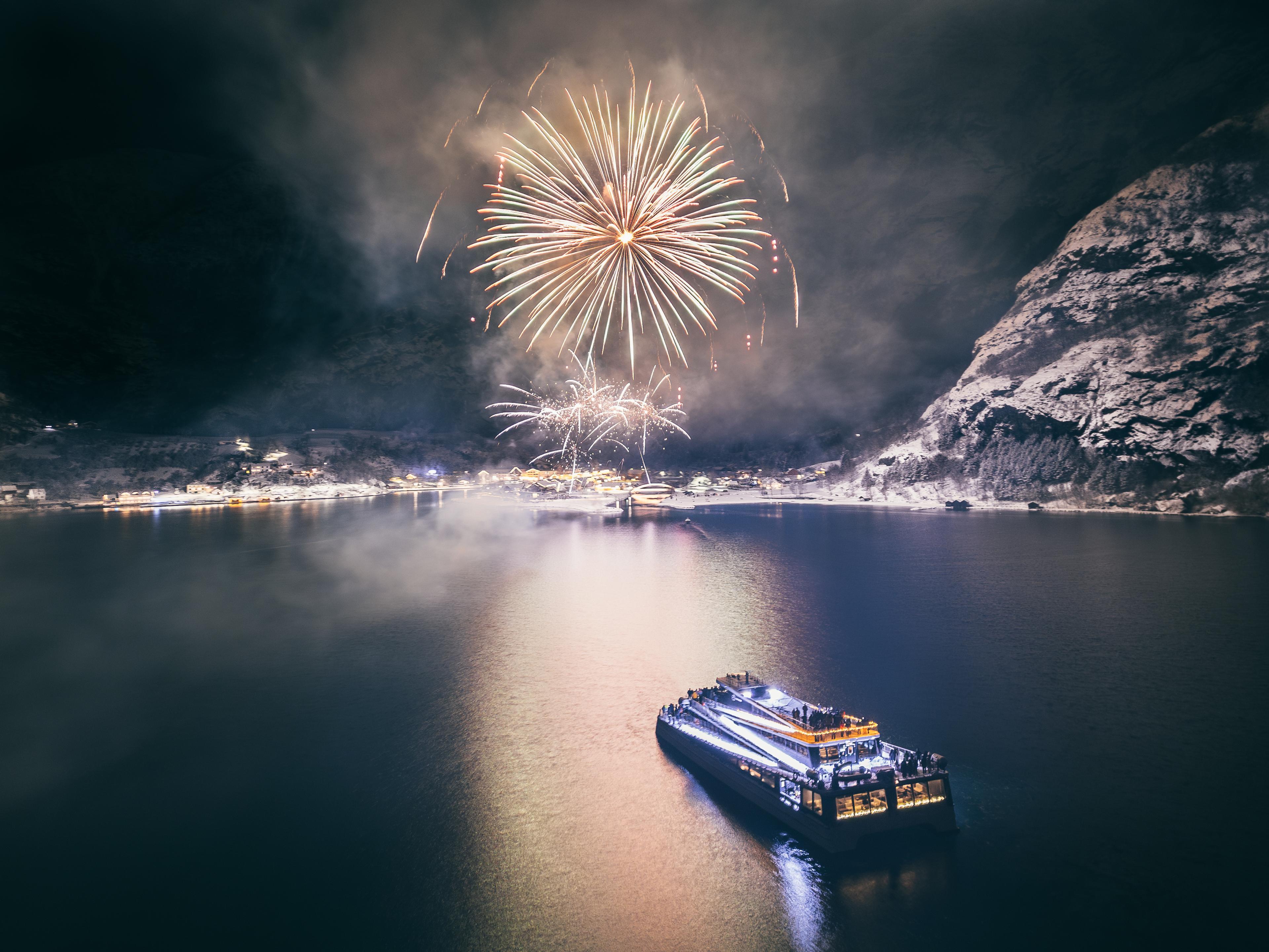 New Years Eve on Fjord Cruise Nærøyfjord