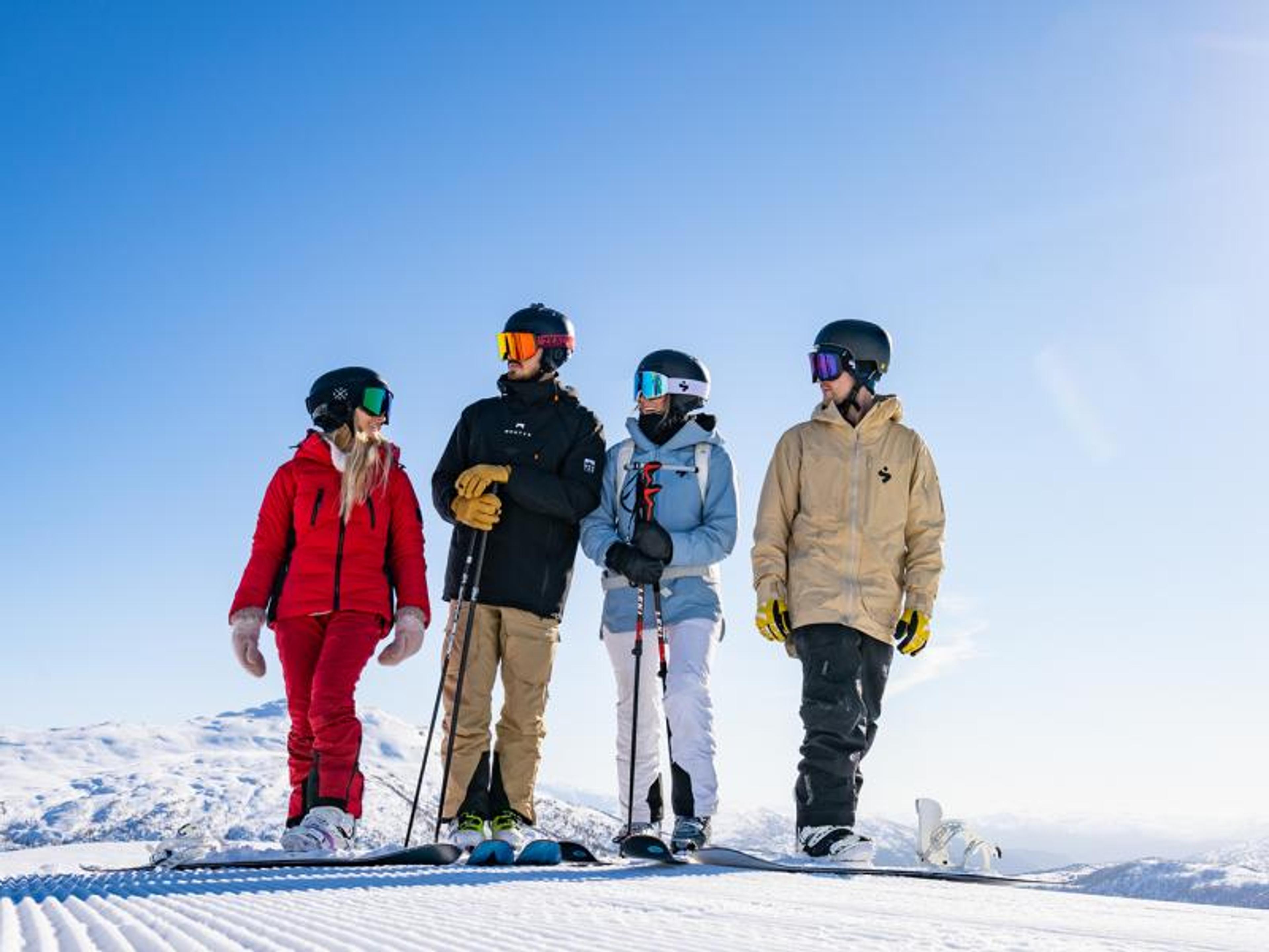 Studentar på ski