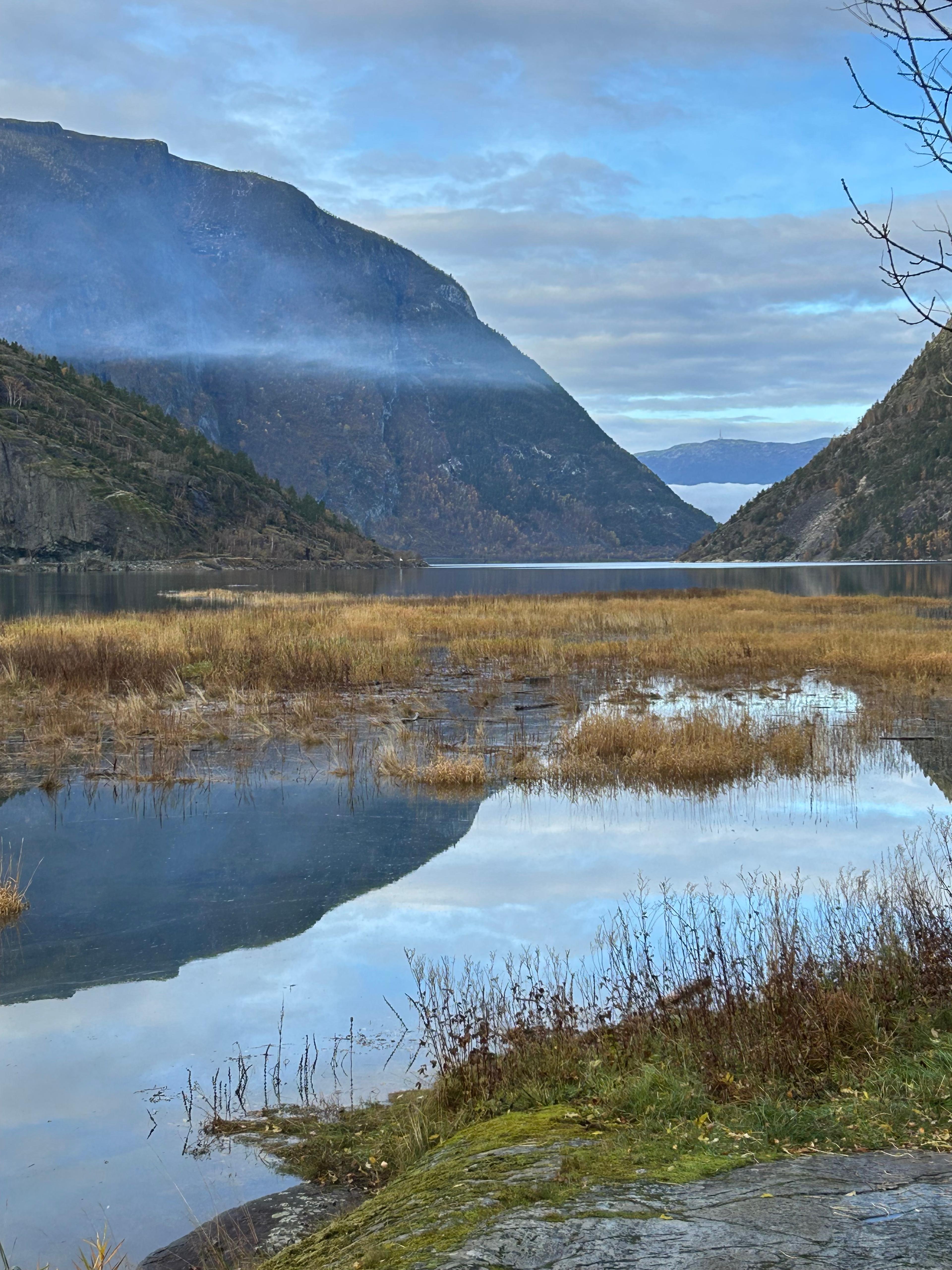 Utsikt fra Jektesanden ut Sognefjorden