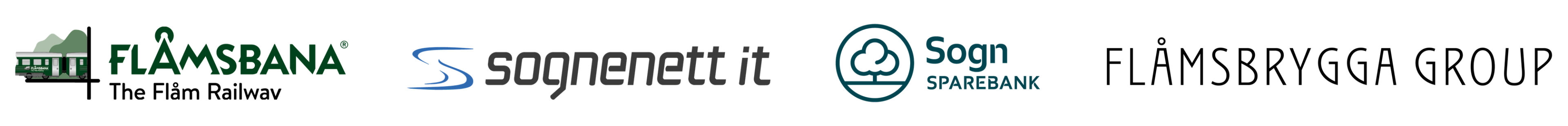 Flåmsbana og Sogn Sparebank logo