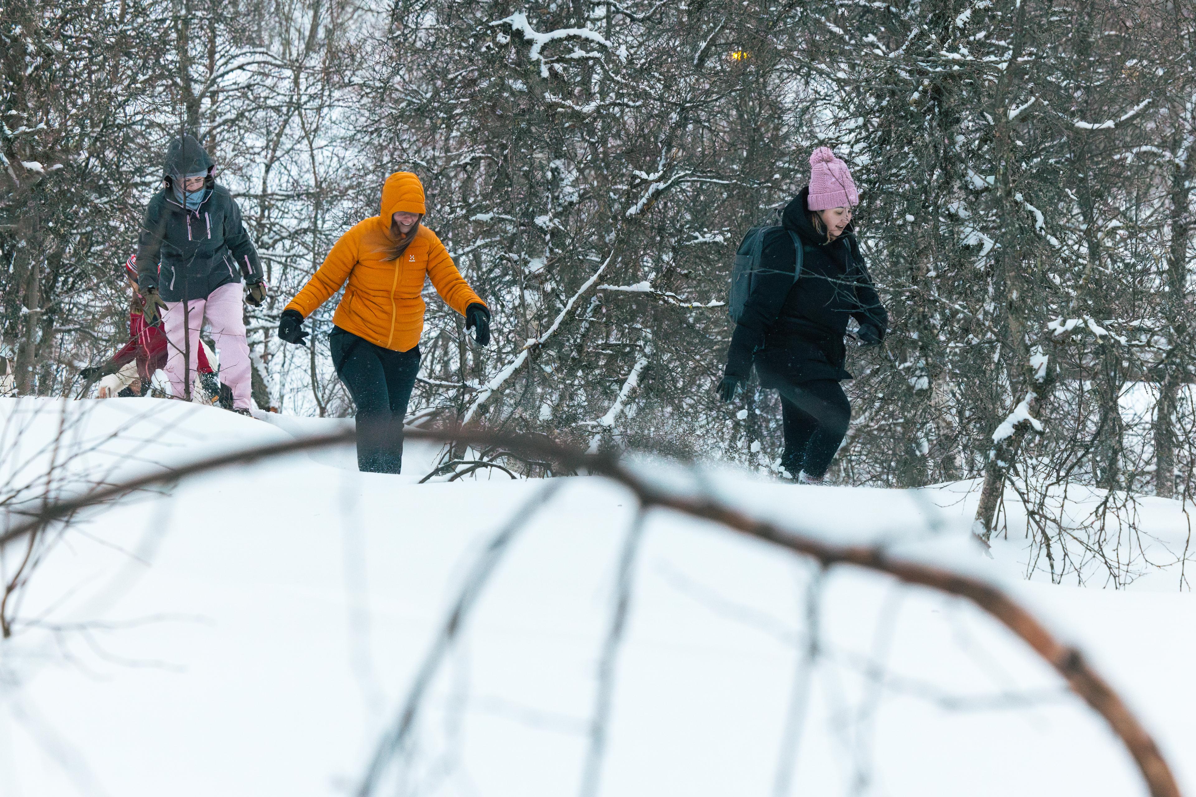 Tre turgåere på truger