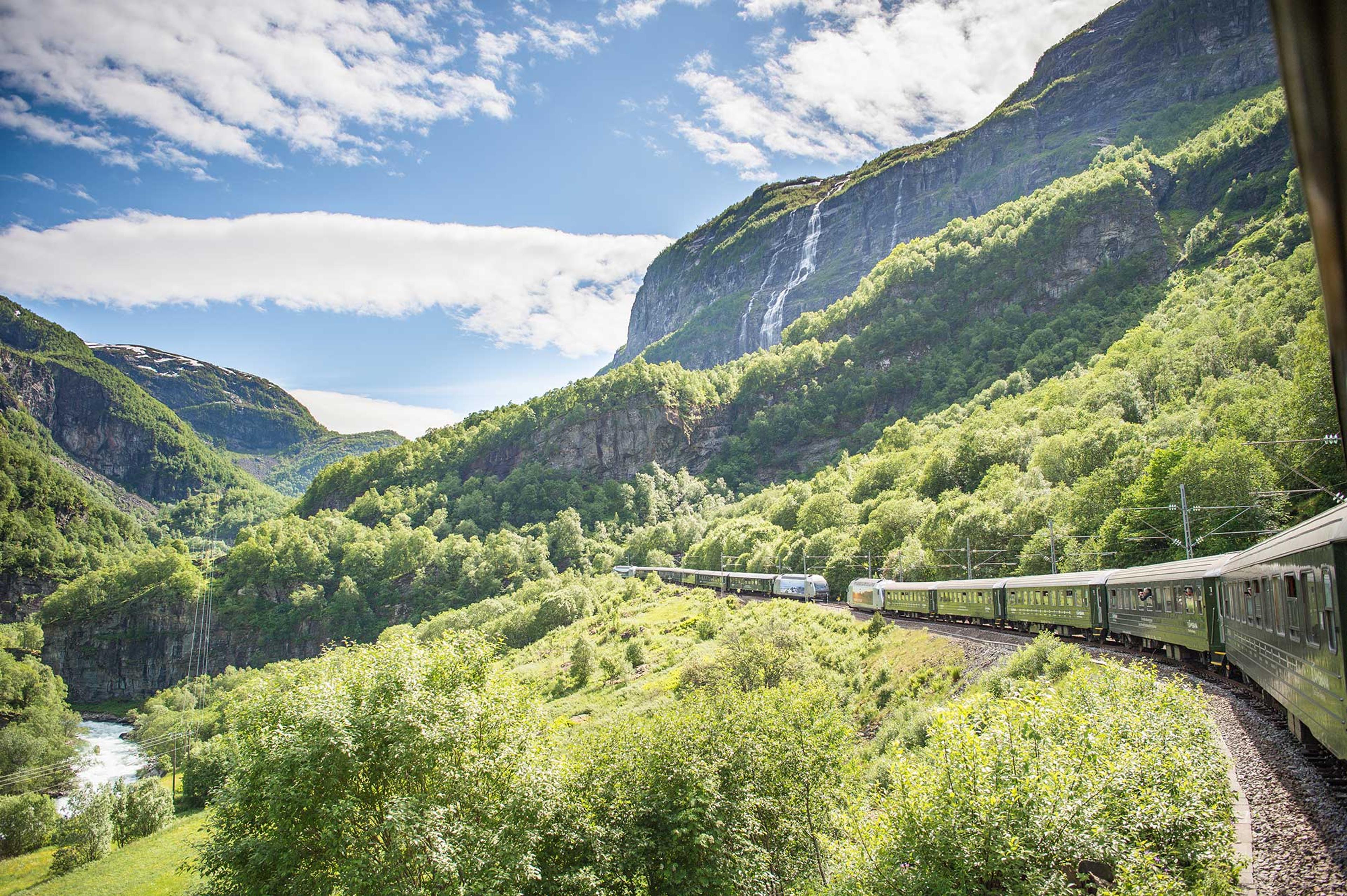 Flåmsbahn Flåm Sommer