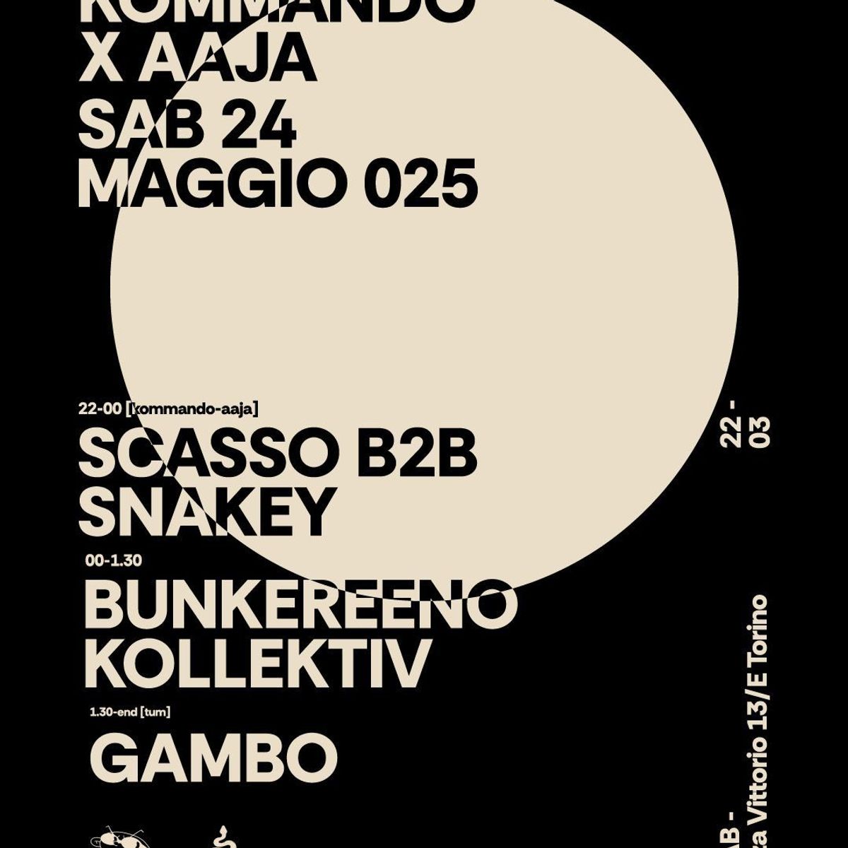 Aaja event - AAJA @ The Lab, Turin