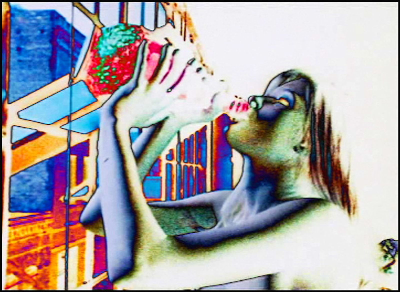 Still from San Francisco Redux No. 1 by Anthony Stern, Sadia Sadia, Stephen W Tayler screened at the États Généraux du Film Documentaire in Lussas, France, 2008.