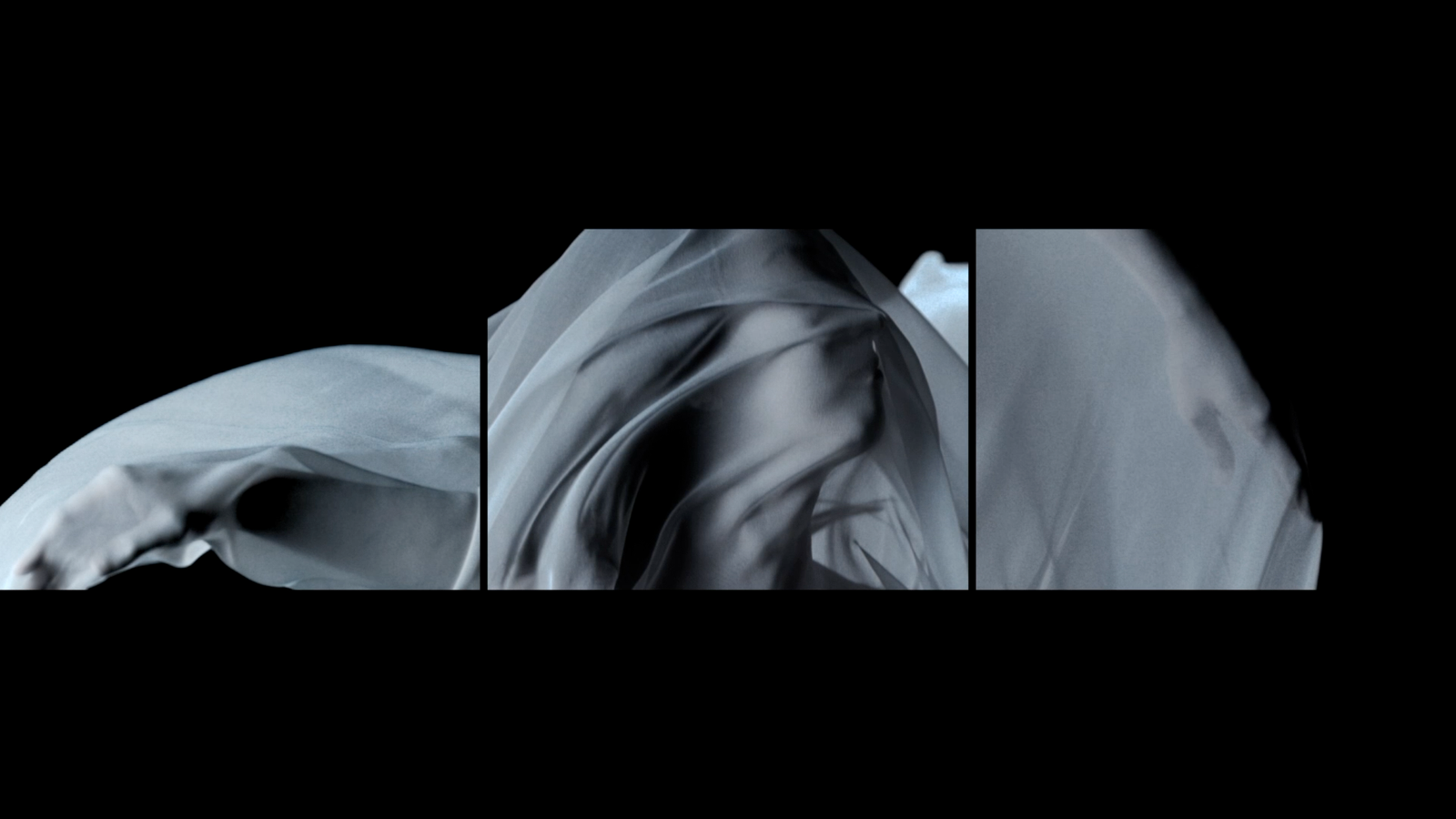 Still from the artist Sadia Sadia’s ultra-slow-motion triptych The Descent [Wakako falling] (2017).