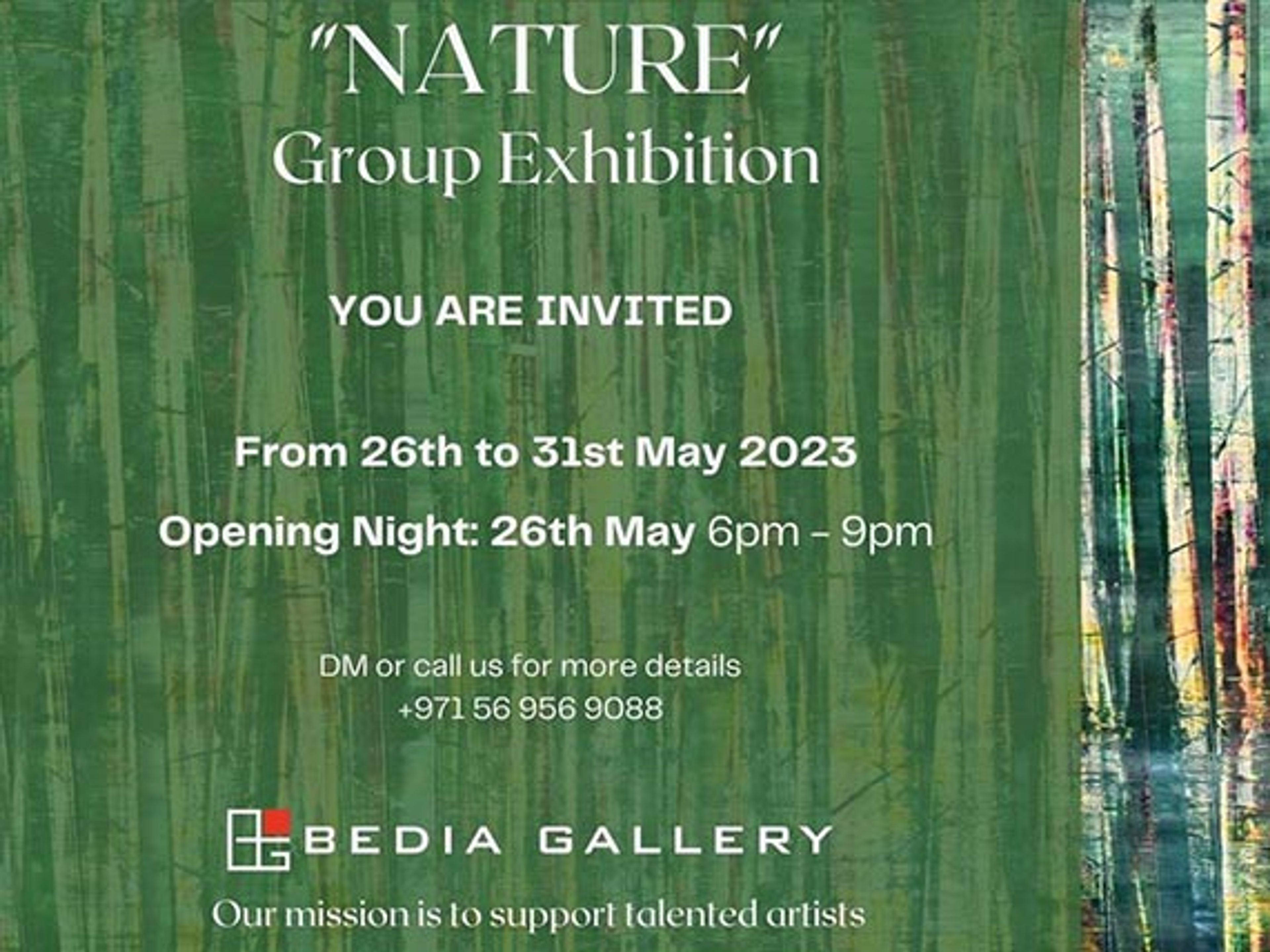 Opening Night group exhibition “Nature” theme @bediagallery