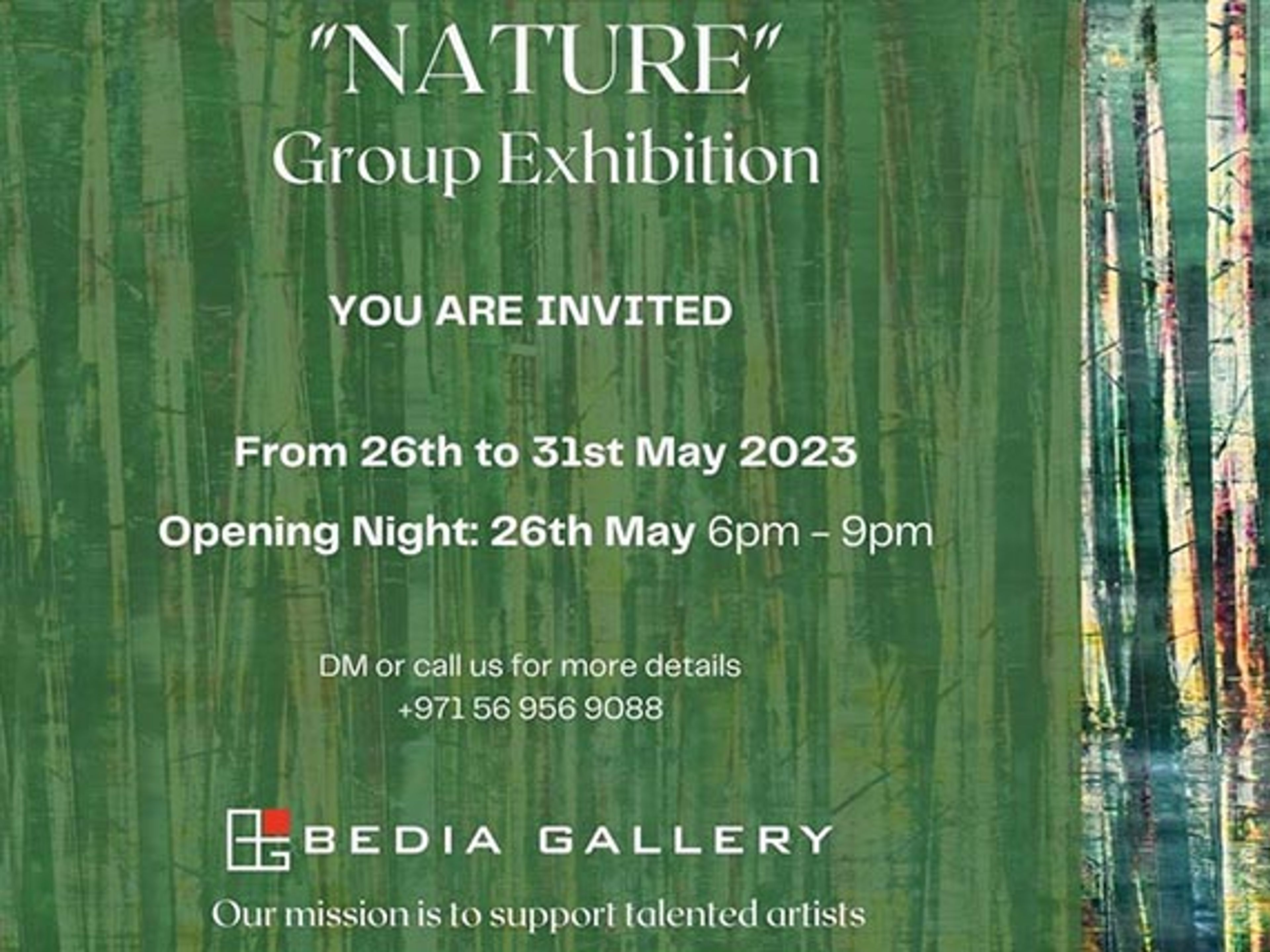 Opening Night group exhibition “Nature” theme @bediagallery