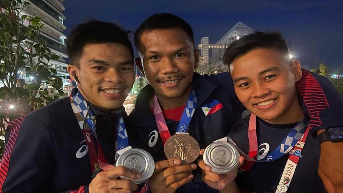 Country’s pride; Olympic medalists Petacio, Paalam and Marcial come home