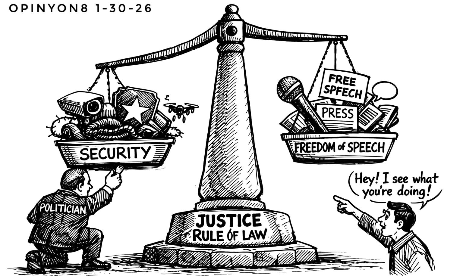 Balancing Justice, Security, and Freedom of Speech