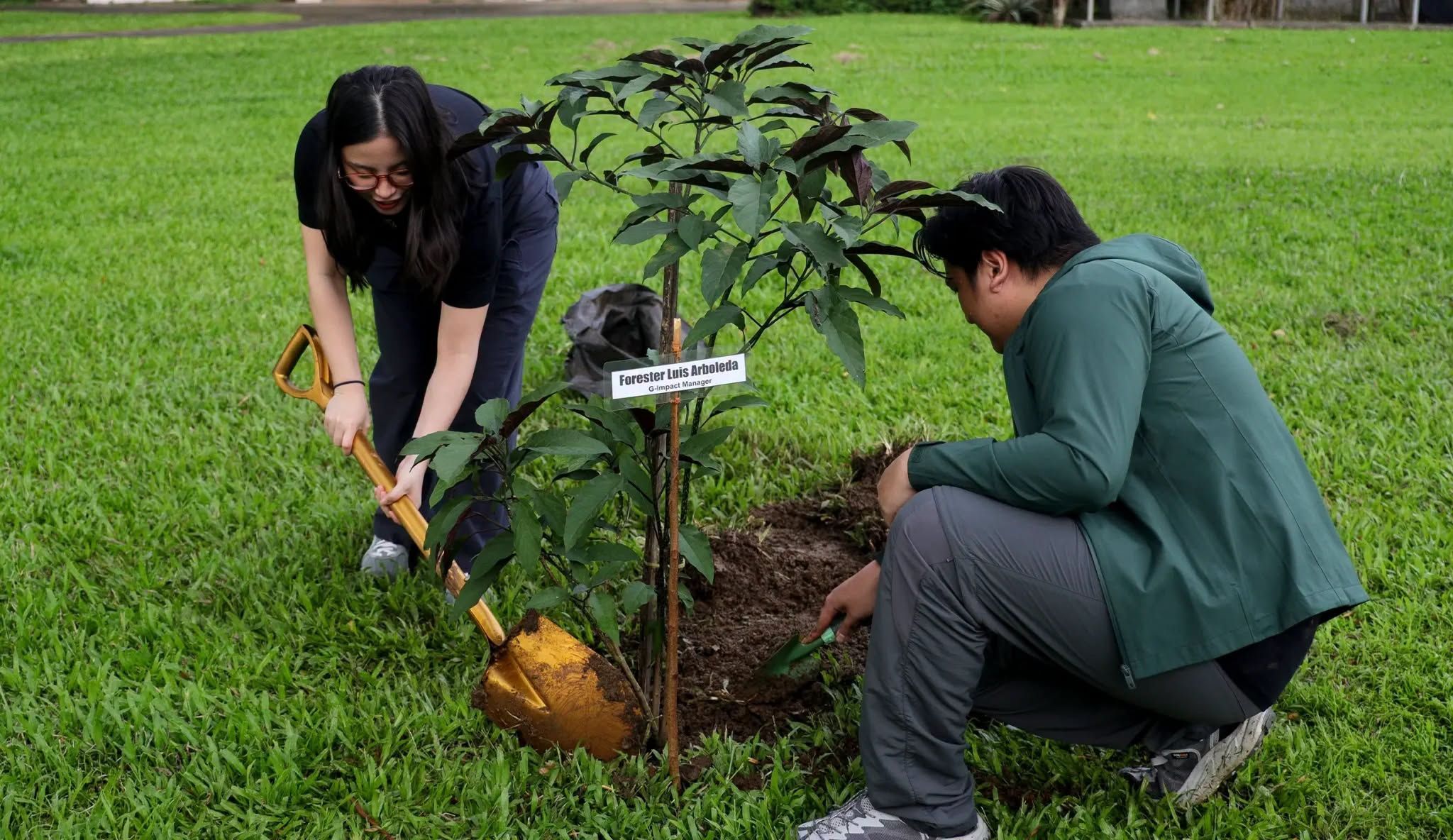 GCash joins UPLB in tree landscaping