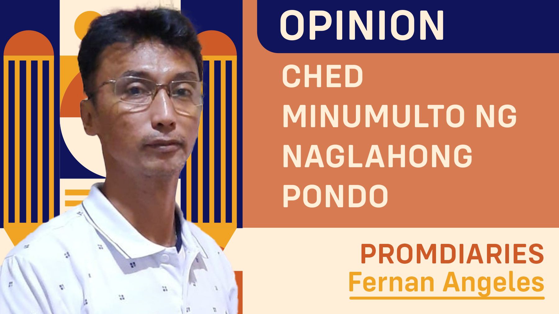 CHED MINUMULTO NG NAGLAHONG PONDO