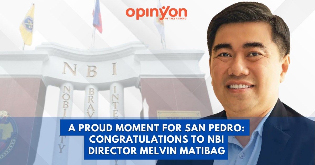 A Proud Moment for San Pedro: Congratulations to NBI Director Melvin Matibag