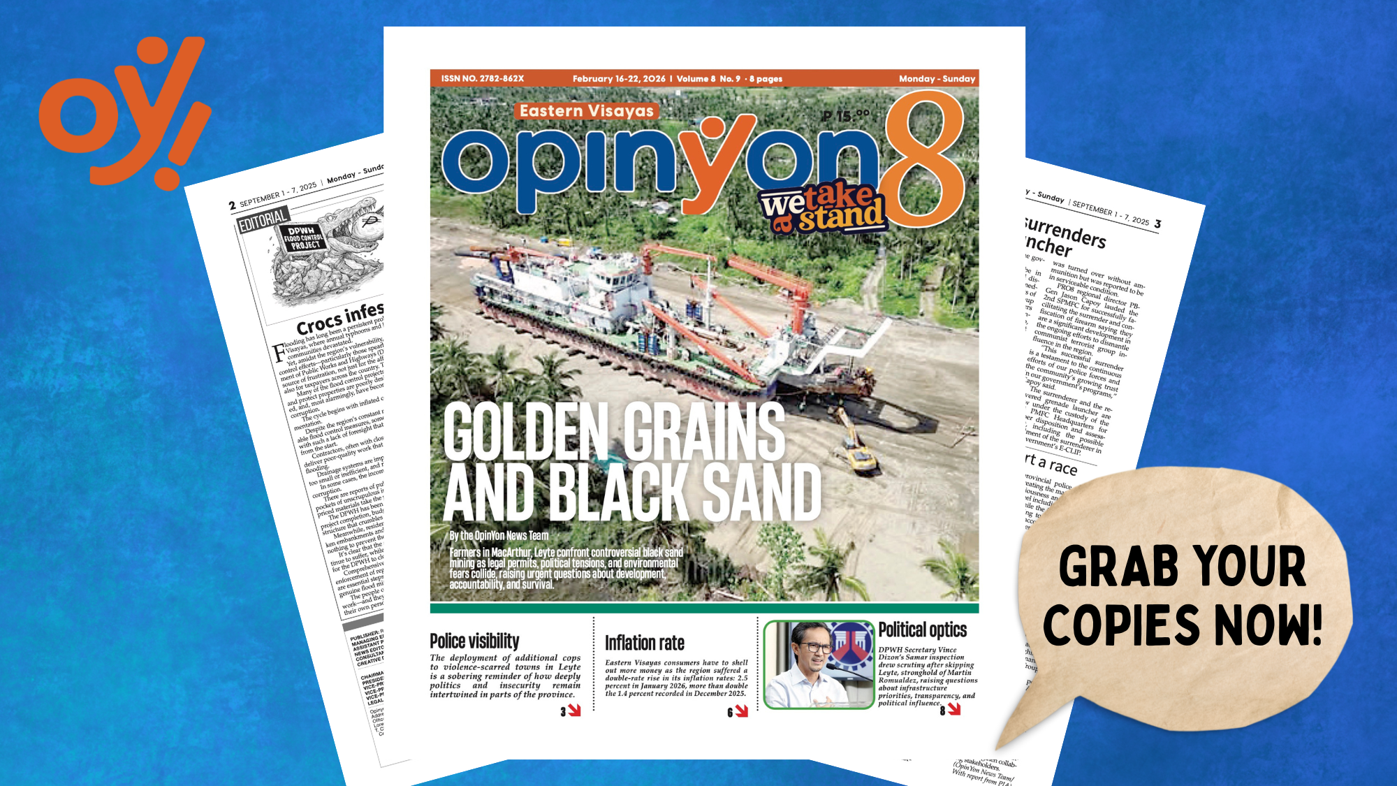 Golden Grains and Black Sand