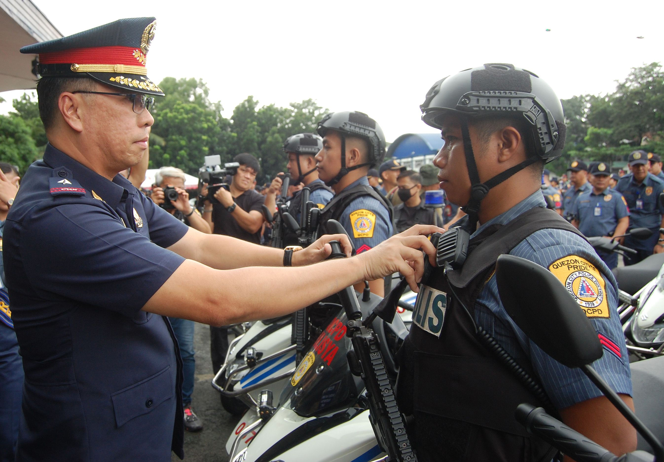 POLICE EQUIPPED FOR BARANGAY POLLS